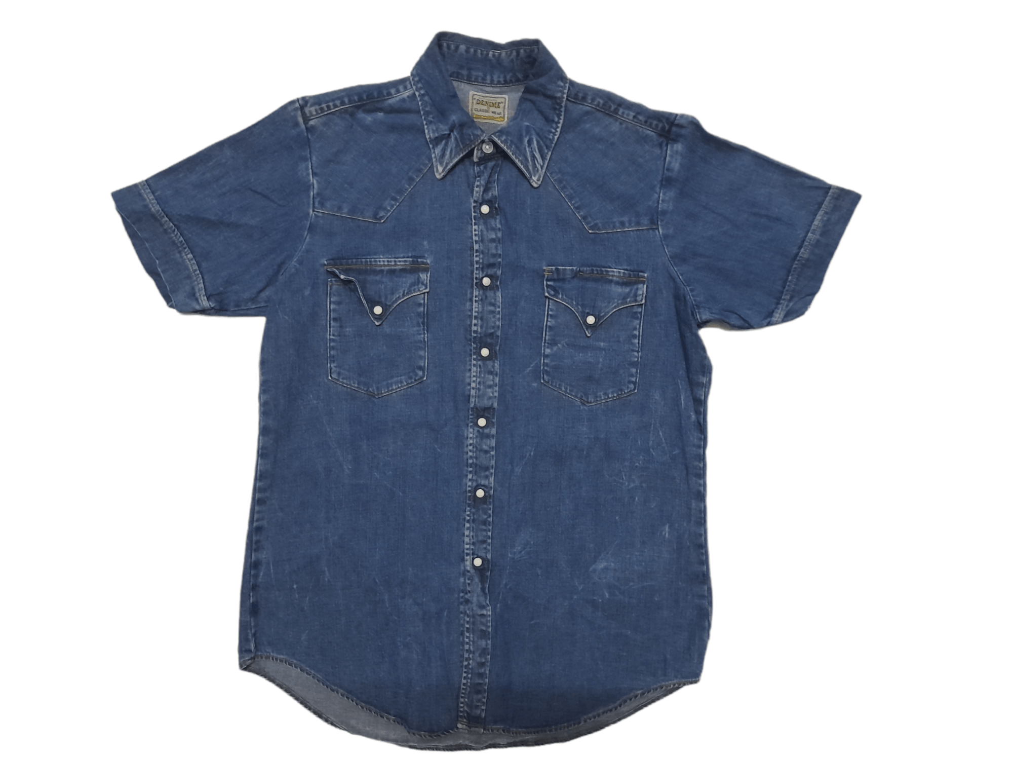 Denime DENIME Japan Buffalo Shirt Chambray (E211) Size US S / EU 44-46 / 1 - 1 Thumbnail
