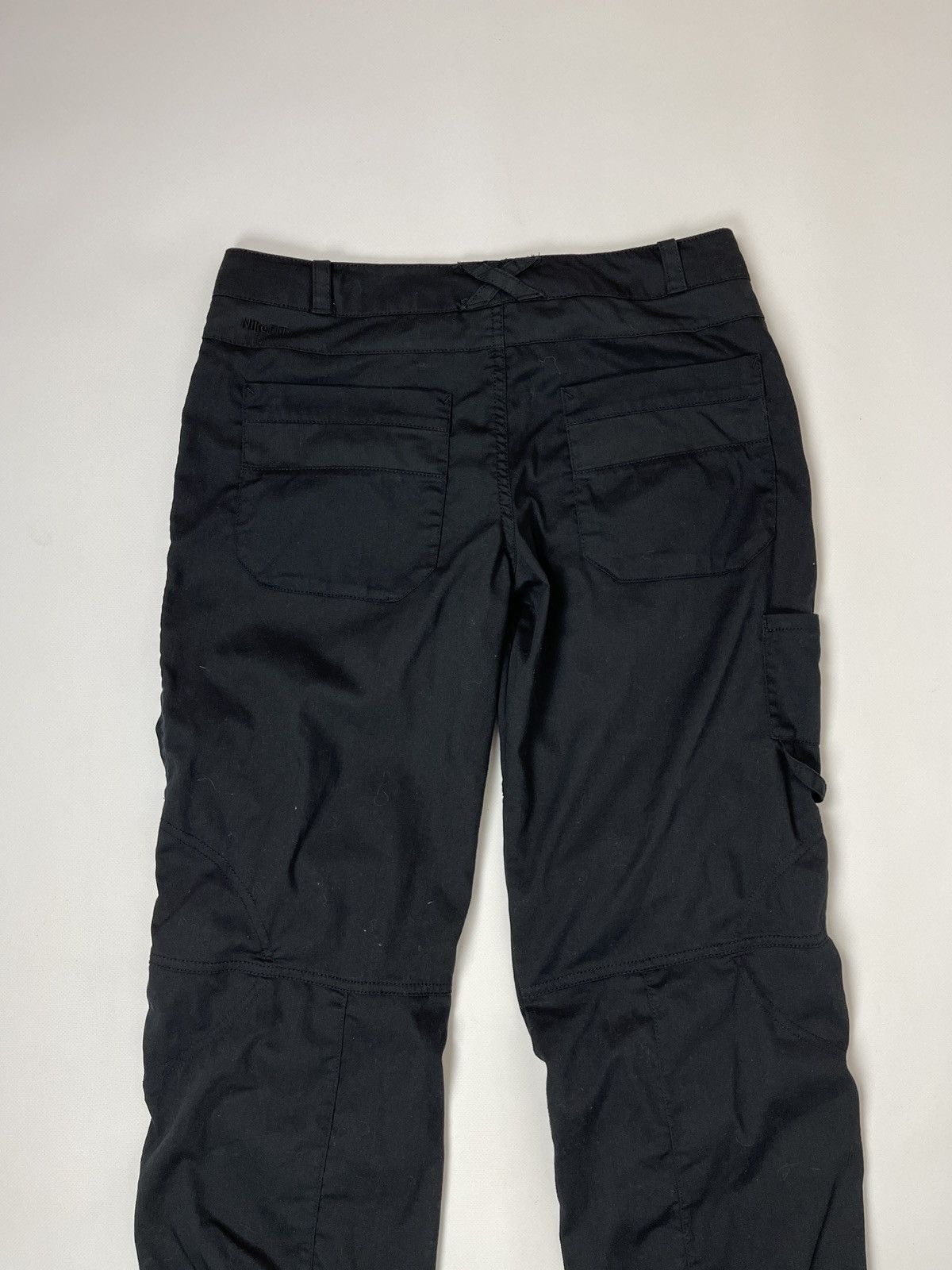 Nike Nike vintage y2k black drill track pants swoosh logo Size 30" / US 8 / IT 44 - 13 Thumbnail