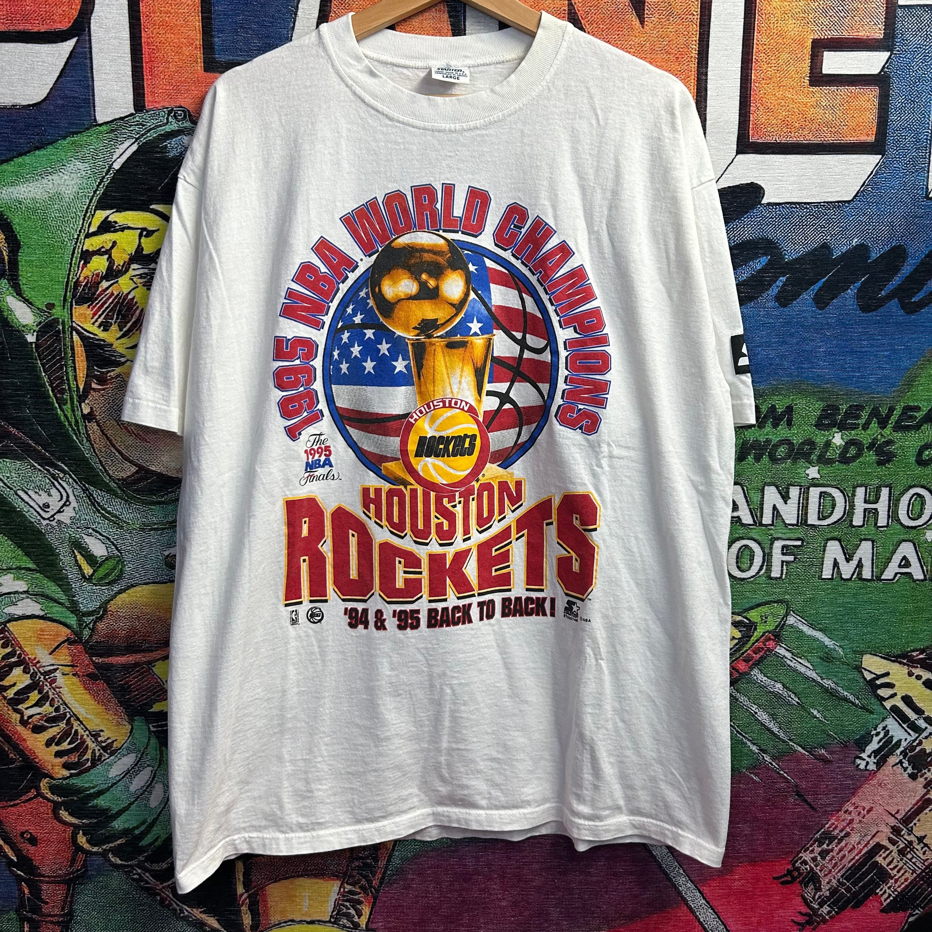 Vintage 90’s Houston Rockets Back2Back Champions Tee Size L