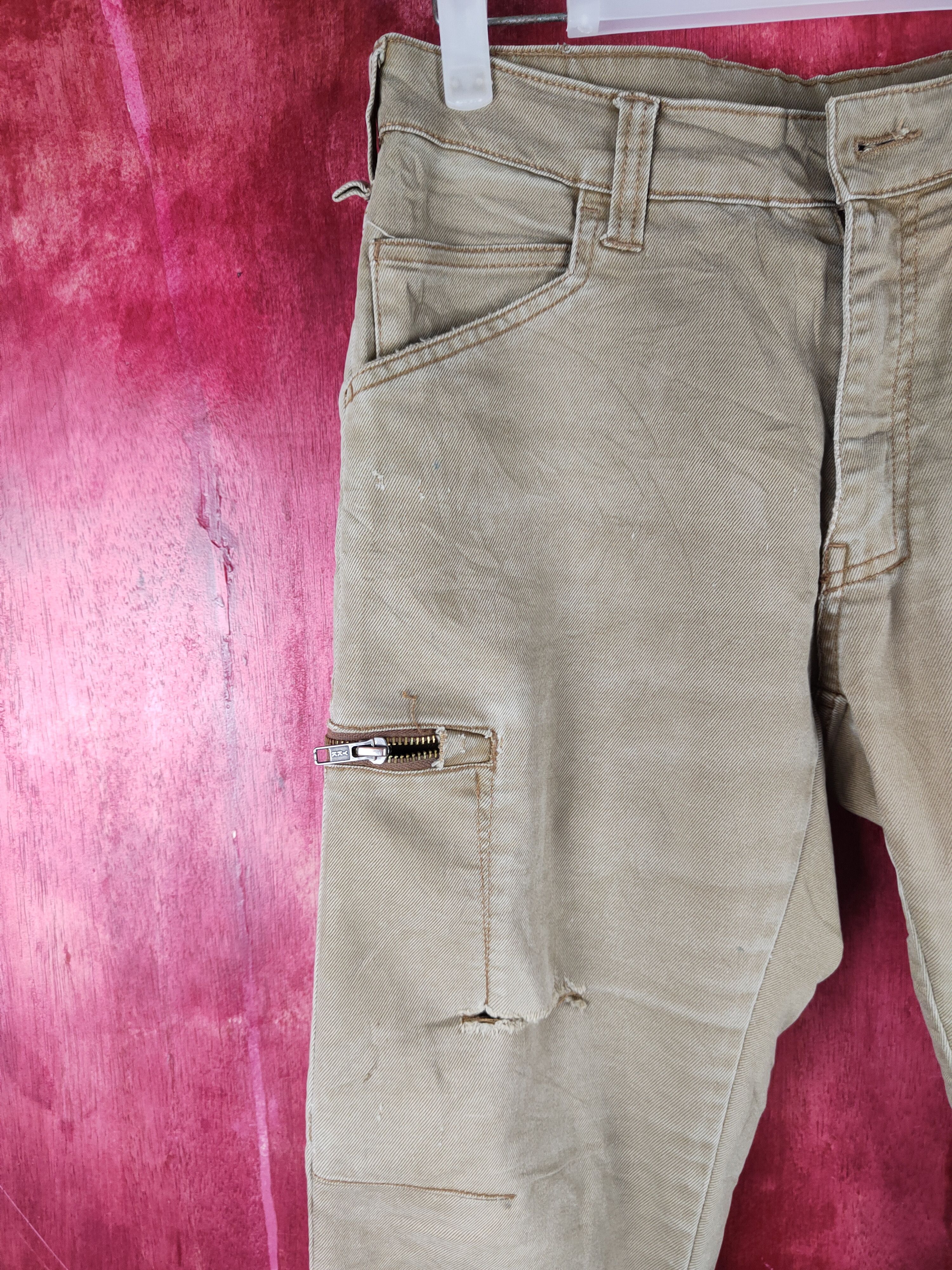 Faded Glory × Japanese Brand Field Core Brown Multi Pocket Tactical Cargo Pants #S722 Size US 30 / EU 46 - 4 Thumbnail