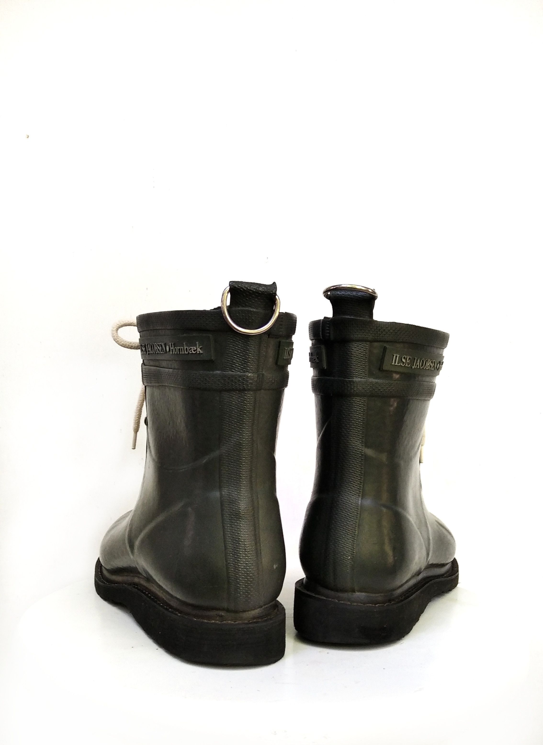 Handmade 🔥Nice ILSE JACOBSEN HORNBÆK Women's Rubber Wellington Boots Size US 6 / IT 36 - 3 Thumbnail
