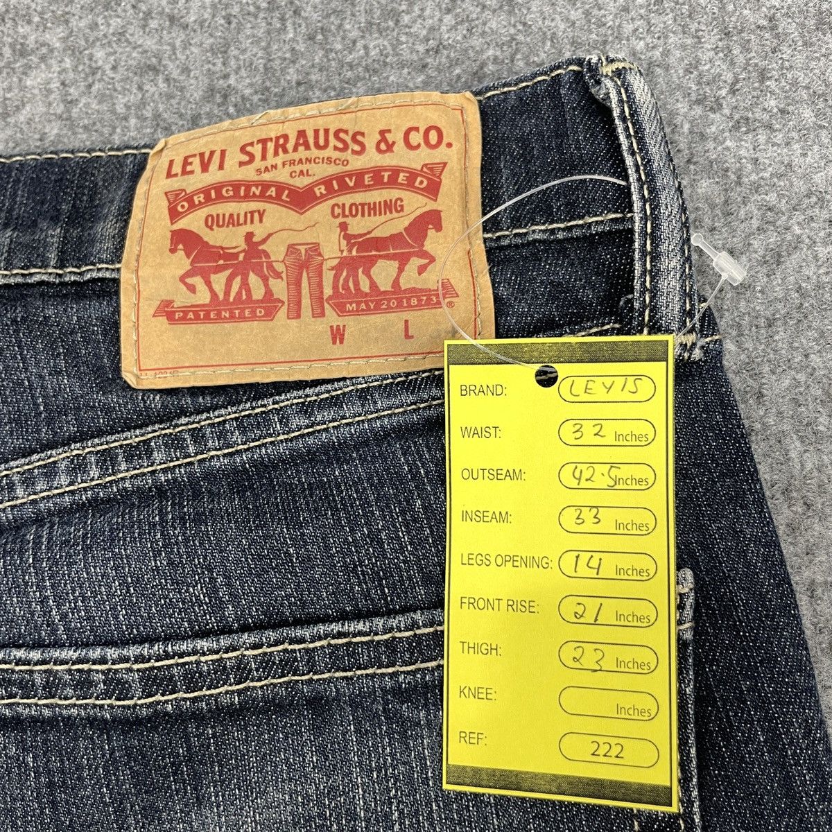 Levi's Vintage Levi's Denim Blue Jeans wc-222 Size US 32 / EU 48 - 10 Thumbnail