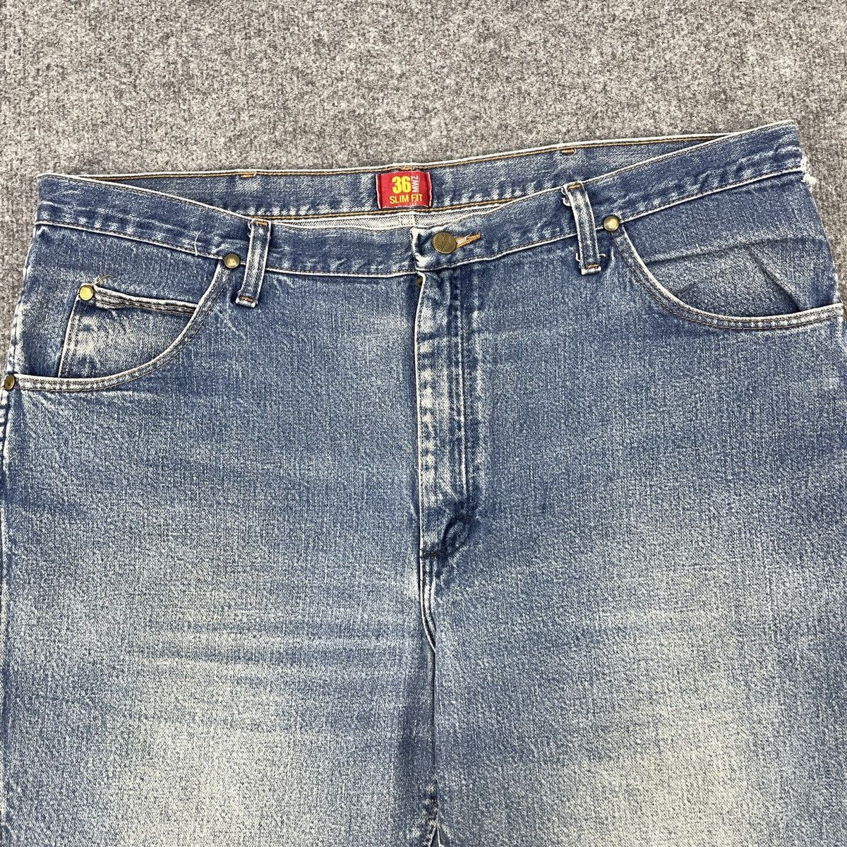 Vintage × Wrangler Vintage Wrangler Faded Blue Distressed Jeans wc-209 Size US 40 / EU 56 - 3 Thumbnail