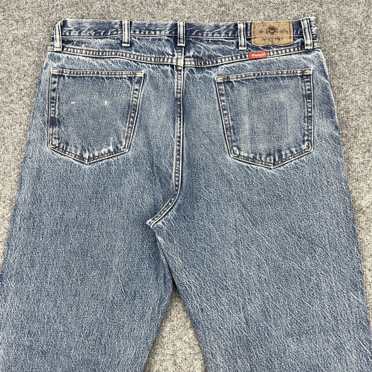 Vintage × Wrangler Vintage Wrangler Distressed Blue Jeans wc-196 Size US 37 - 3 Thumbnail