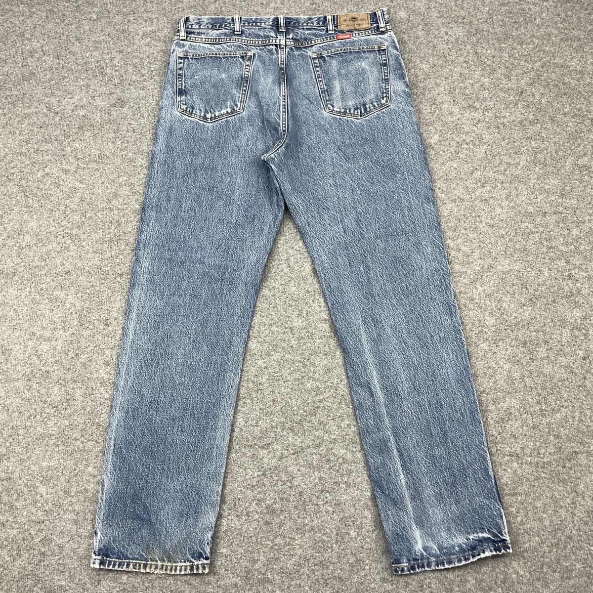 Vintage × Wrangler Vintage Wrangler Distressed Blue Jeans wc-196 Size US 37 - 2 Thumbnail