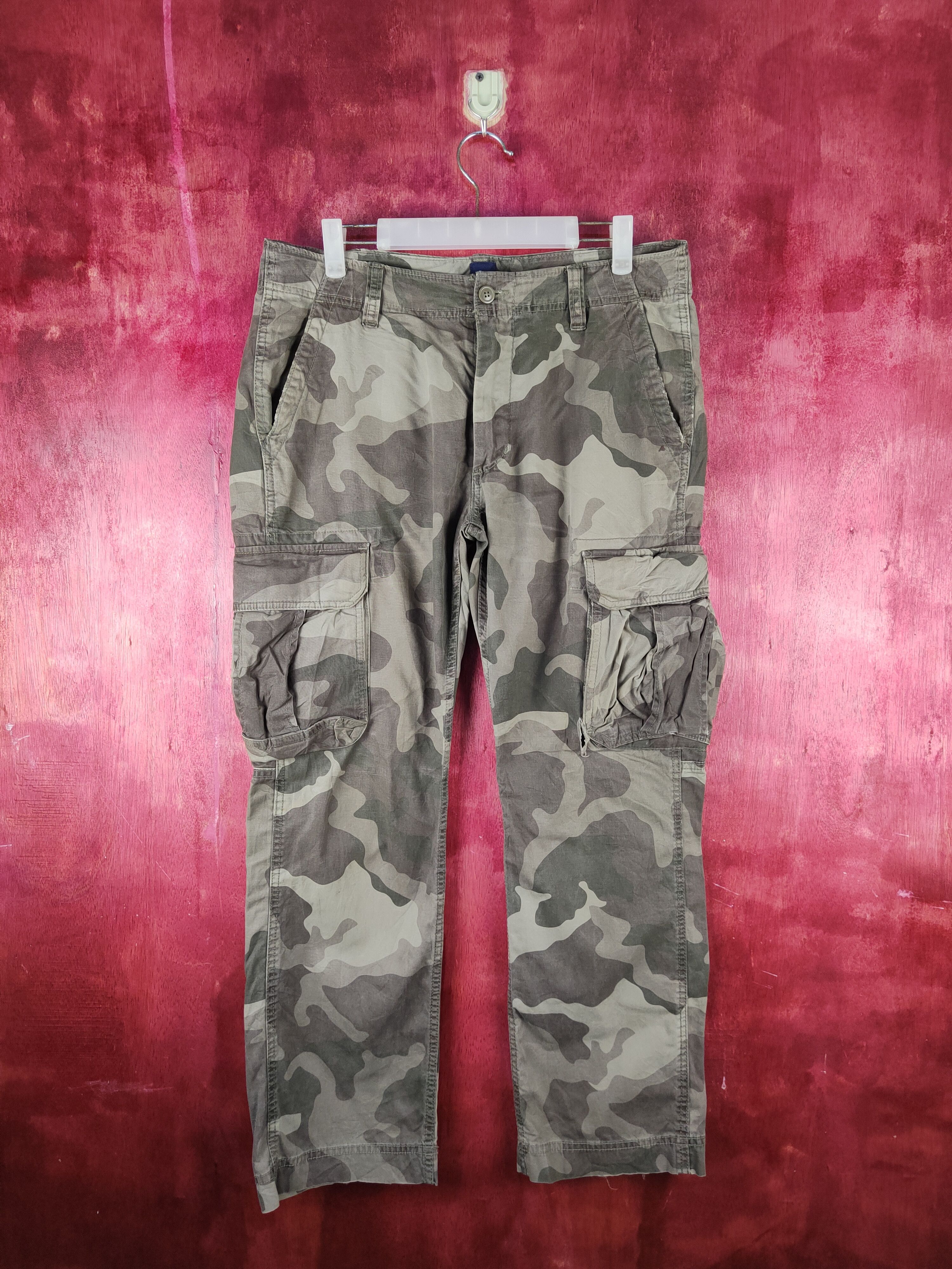 Gap Camo Military Multipocket Tactical Cargo Pants #S746