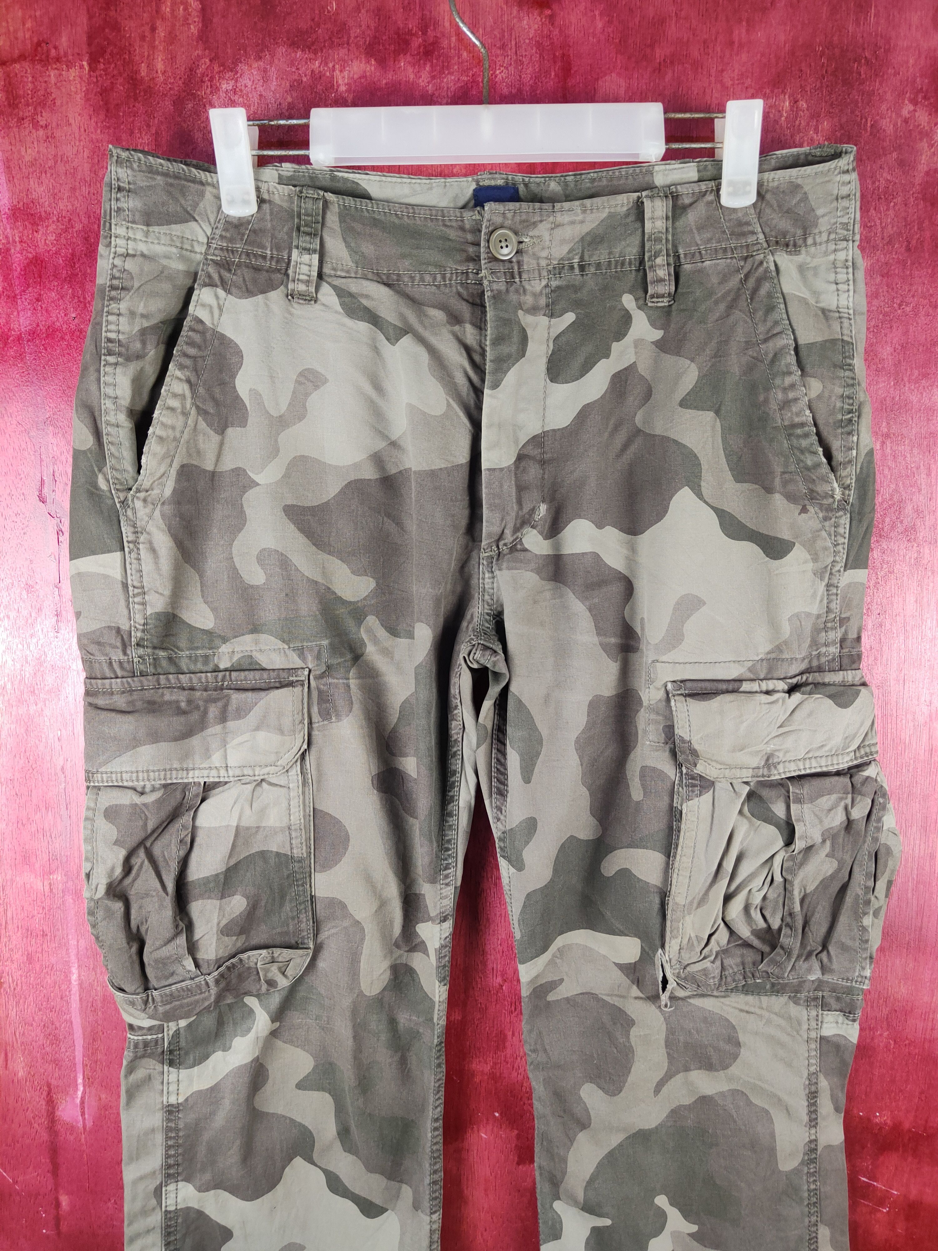 Gap Gap Camo Military Multipocket Tactical Cargo Pants #S746 Size US 32 / EU 48 - 2 Thumbnail