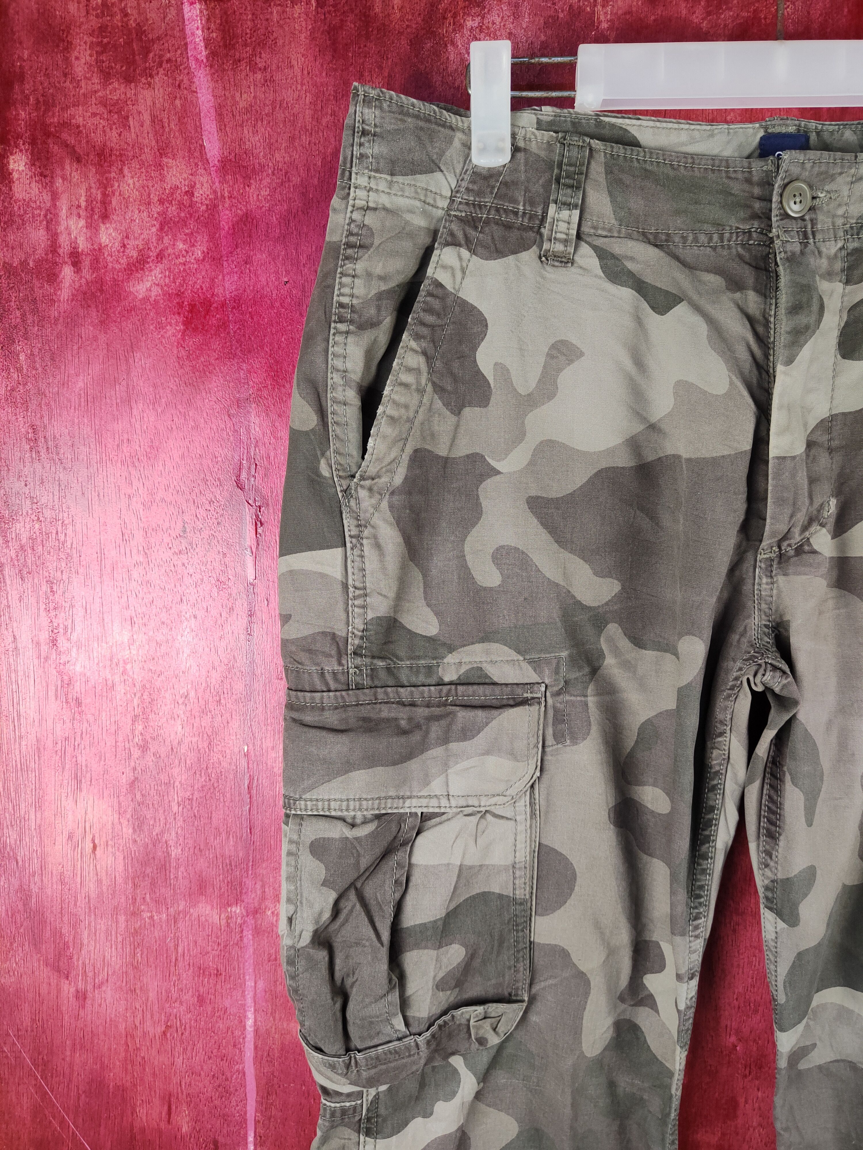 Gap Gap Camo Military Multipocket Tactical Cargo Pants #S746 Size US 32 / EU 48 - 3 Thumbnail