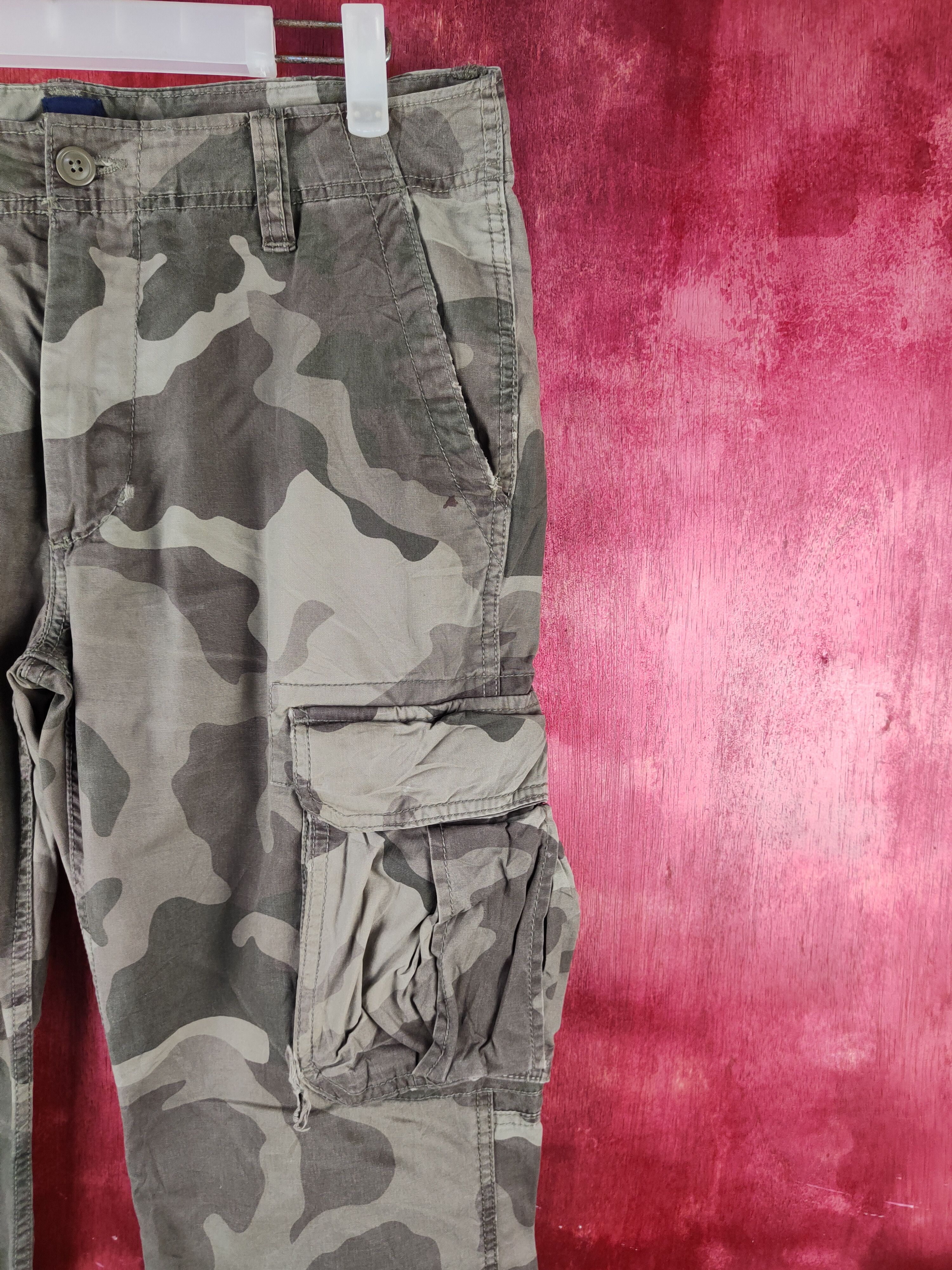 Gap Gap Camo Military Multipocket Tactical Cargo Pants #S746 Size US 32 / EU 48 - 6 Thumbnail
