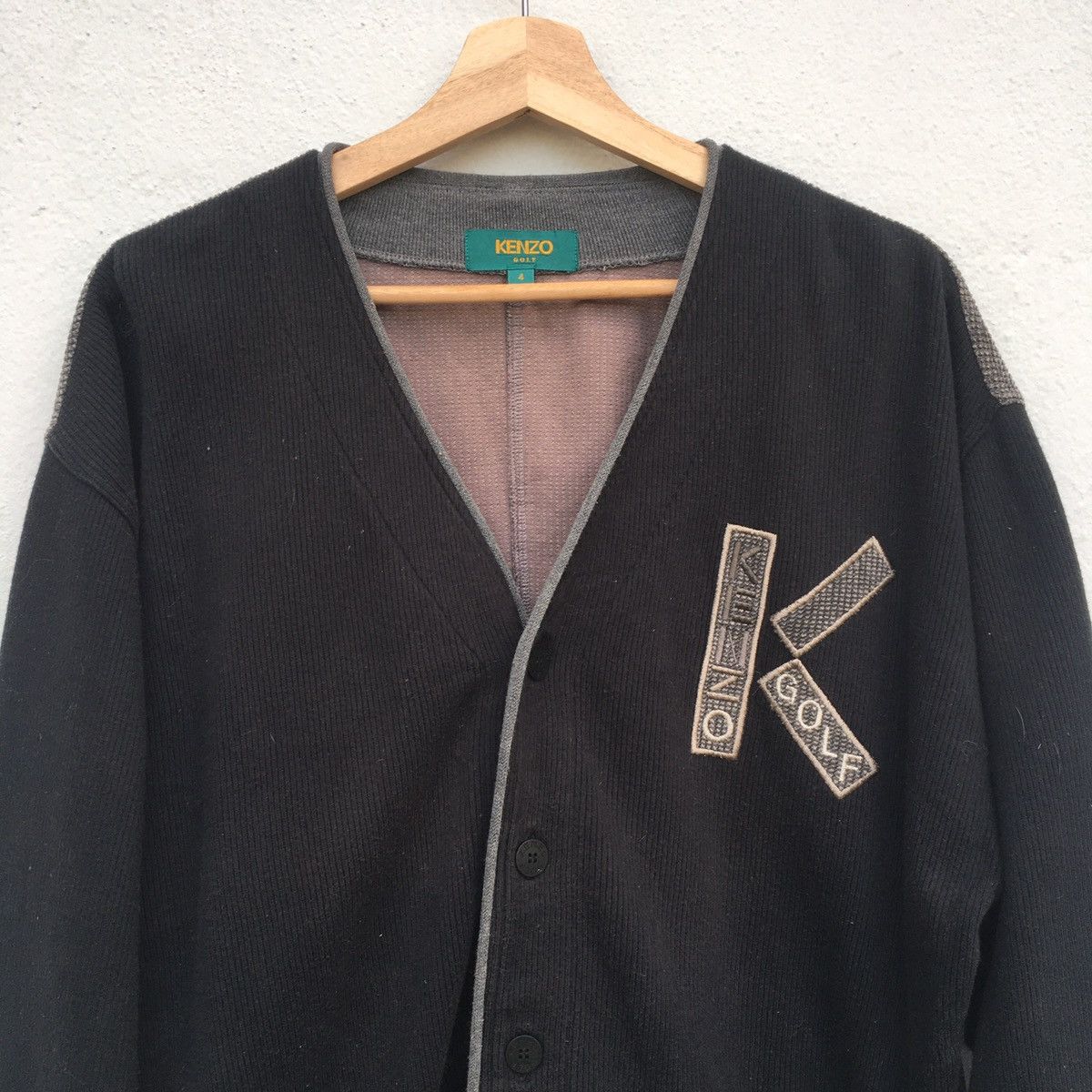 Kenzo Kenzo Golf Embroidery Logo Cardigan Size US L / EU 52-54 / 3 - 7 Thumbnail