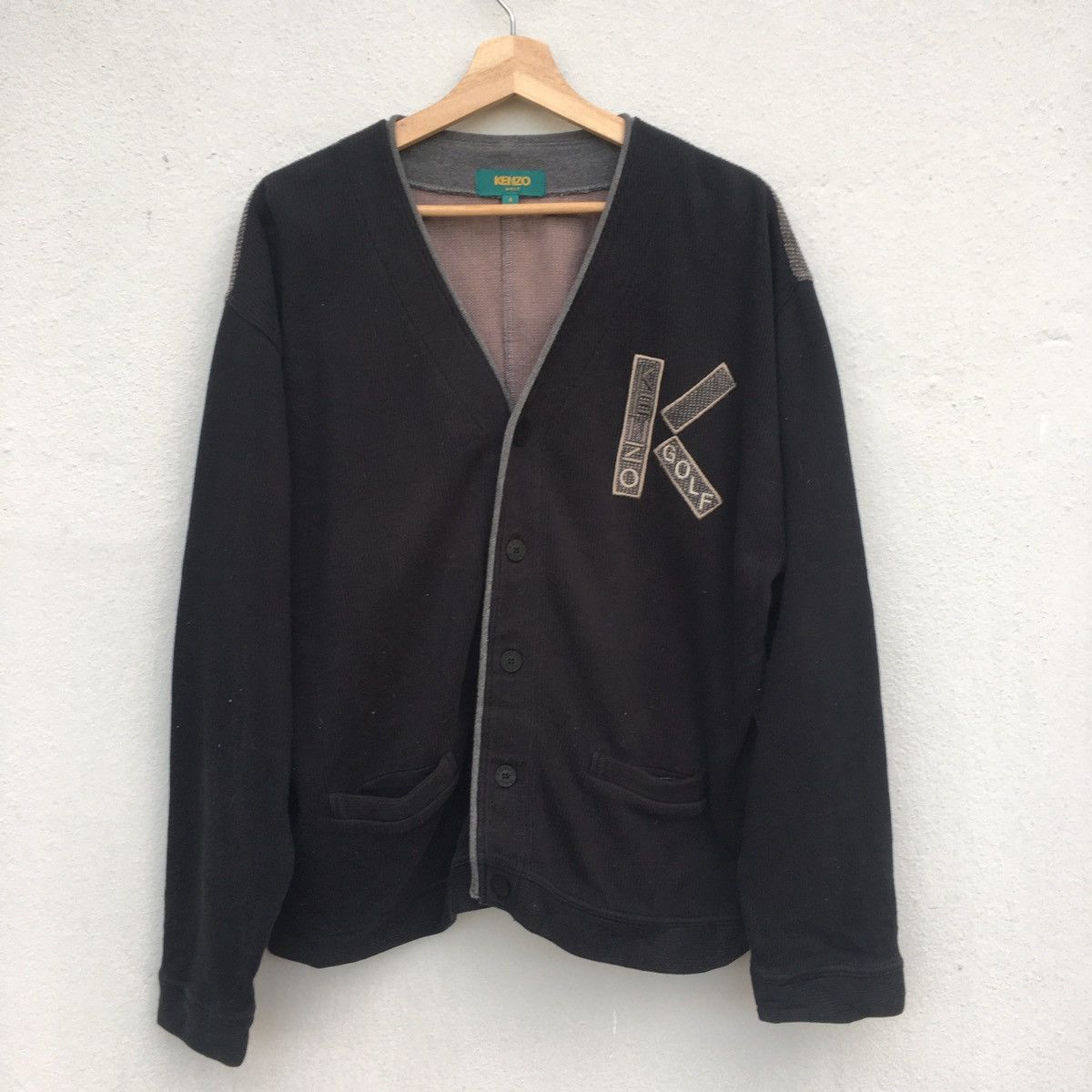 Kenzo Kenzo Golf Embroidery Logo Cardigan Size US L / EU 52-54 / 3 - 2 Thumbnail