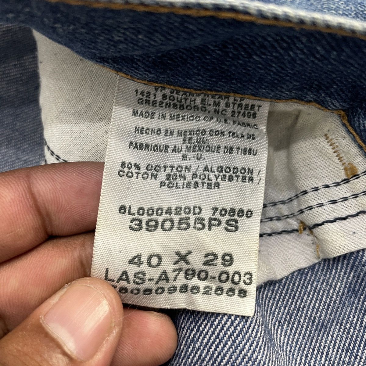 Vintage × Wrangler Vintage Wrangler Faded Blue Jeans wc-201 Size US 37 - 8 Thumbnail