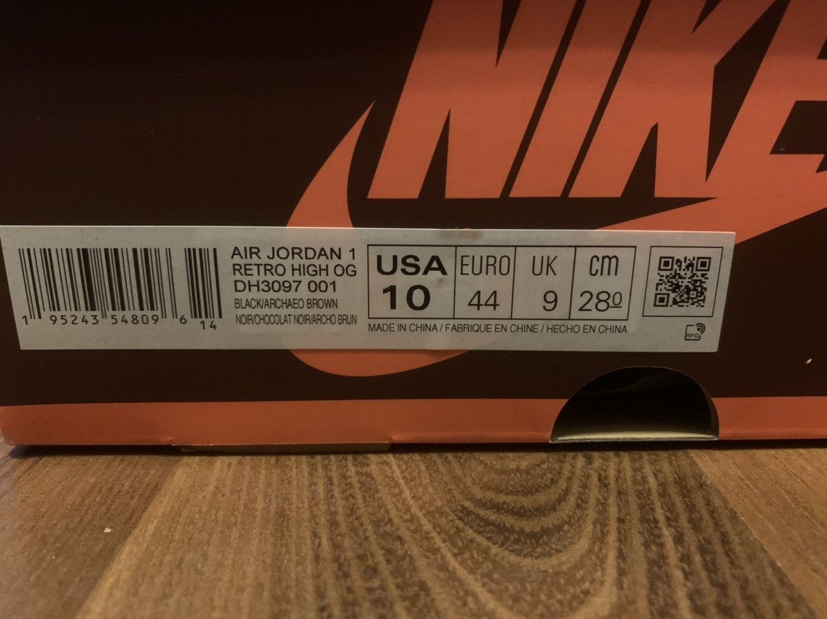 Jordan Brand × Nike Air Jordan 1 Retro OG Handcrafted Size US 10 / EU 43 - 7 Thumbnail