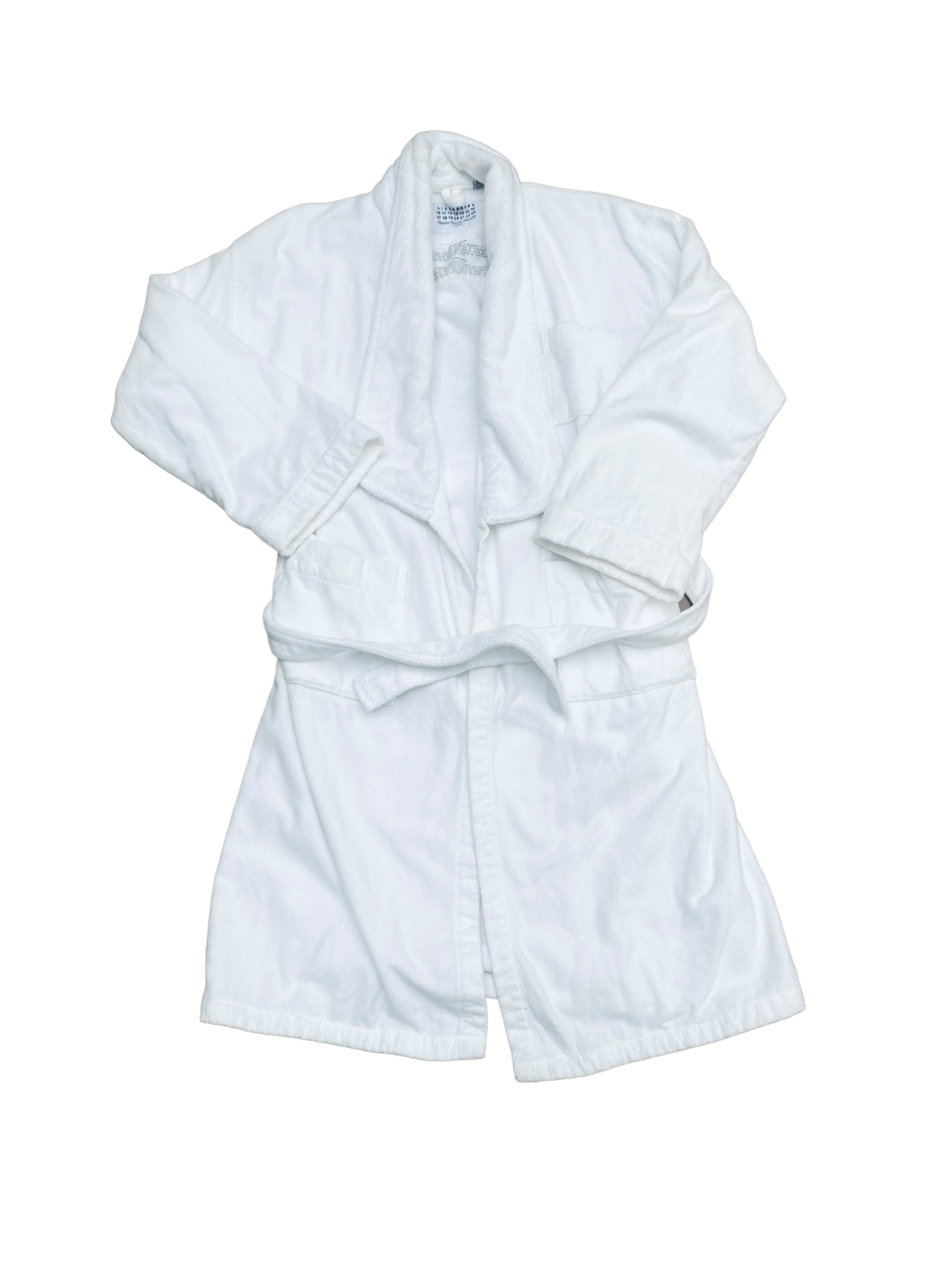 image of Maison Margiela « Blouse Blanche » Thick White Bathrobe, Men's (Size XL)