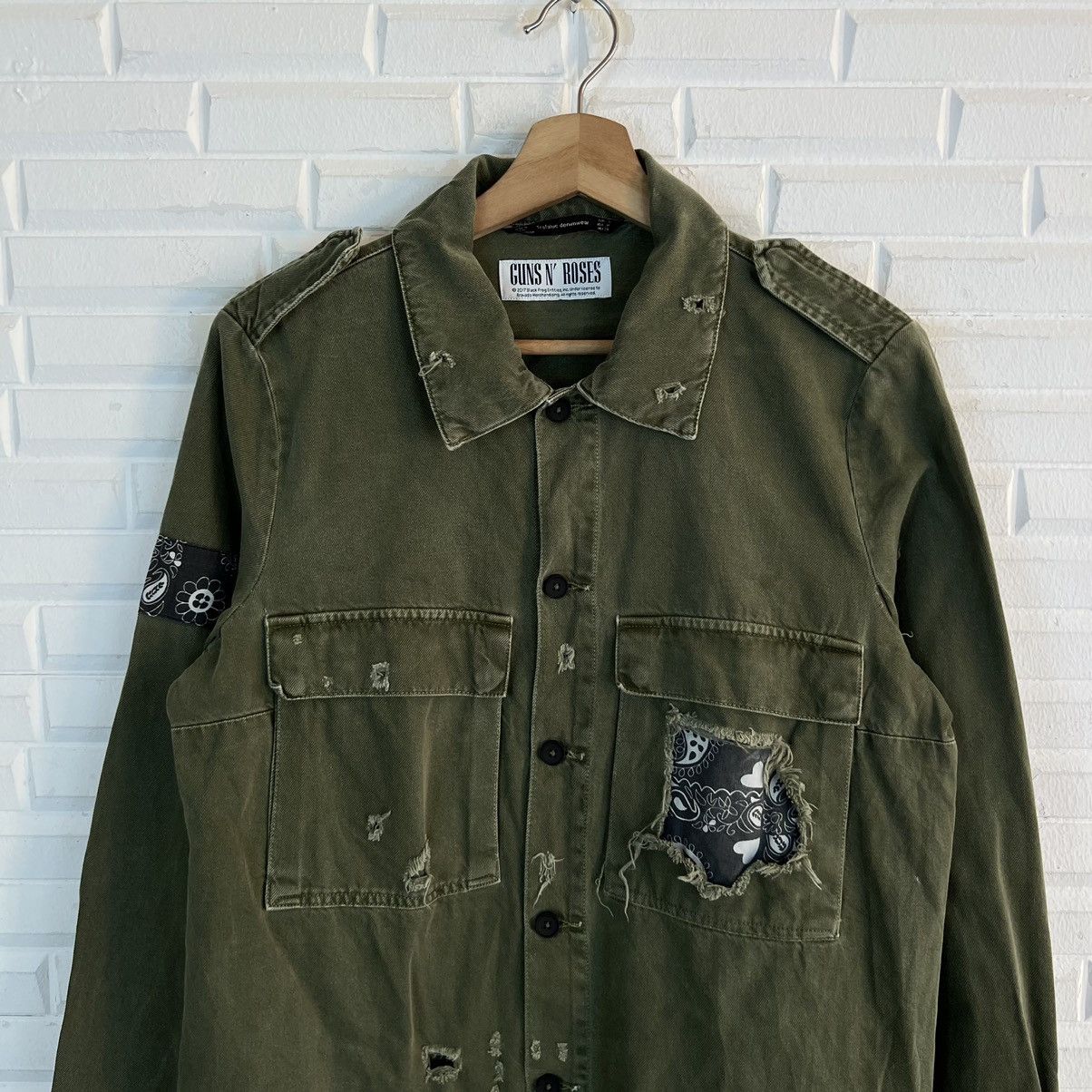 Band Tees × Japanese Brand × Seditionaries VINTAGE RARE DISTRESSED DESIGN ZARA GUNS N’ ROSES BIG LOGO Size US M / EU 48-50 / 2 - 10 Thumbnail