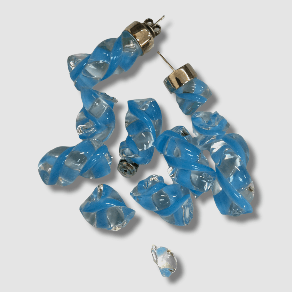 Bottega Veneta Earrings in Blue Size ONE SIZE - 2 Thumbnail