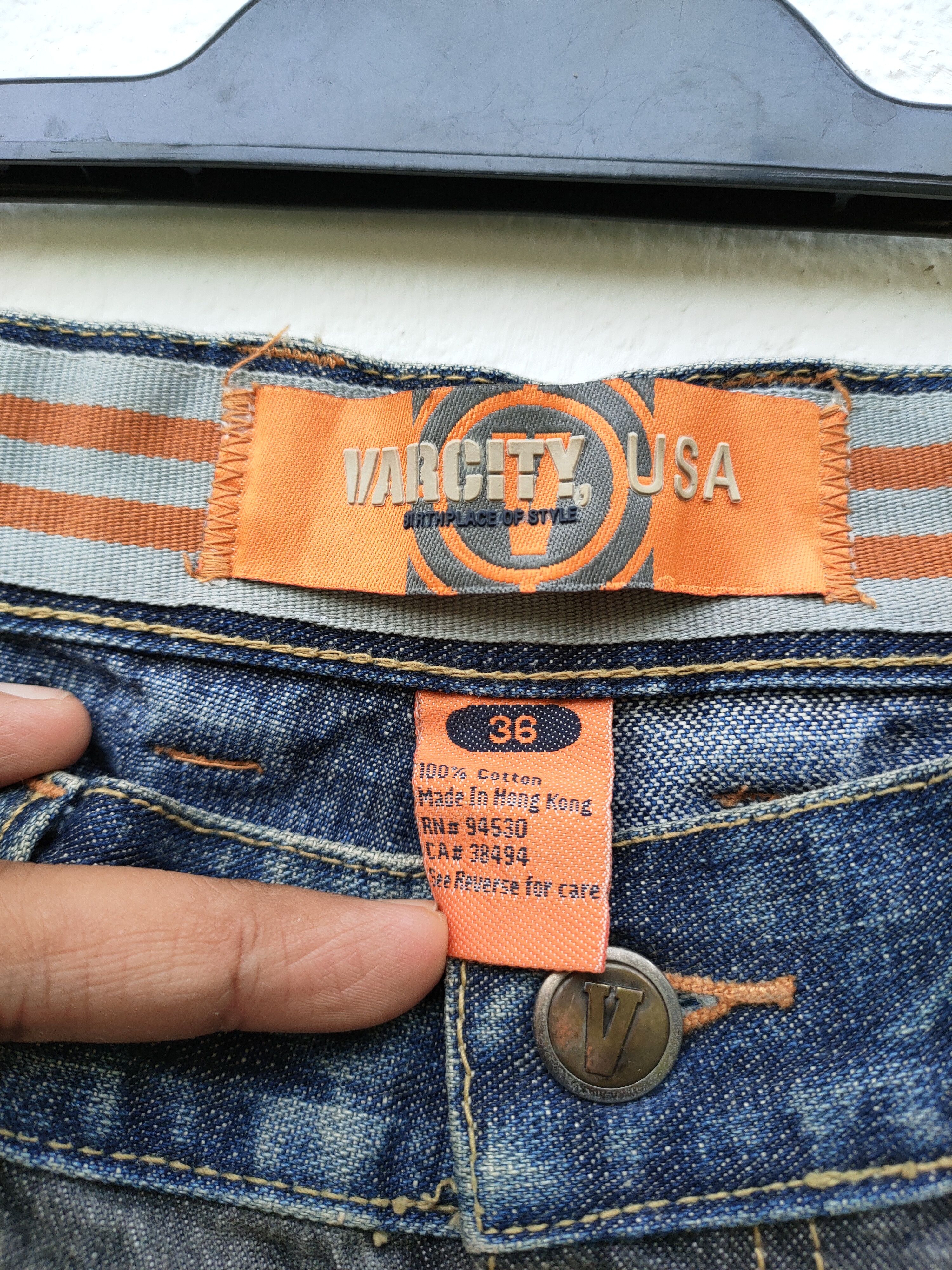 Japanese Brand 💥LAST CALL💥 Varcity Reconstructed Denim Size US 36 / EU 52 - 3 Thumbnail