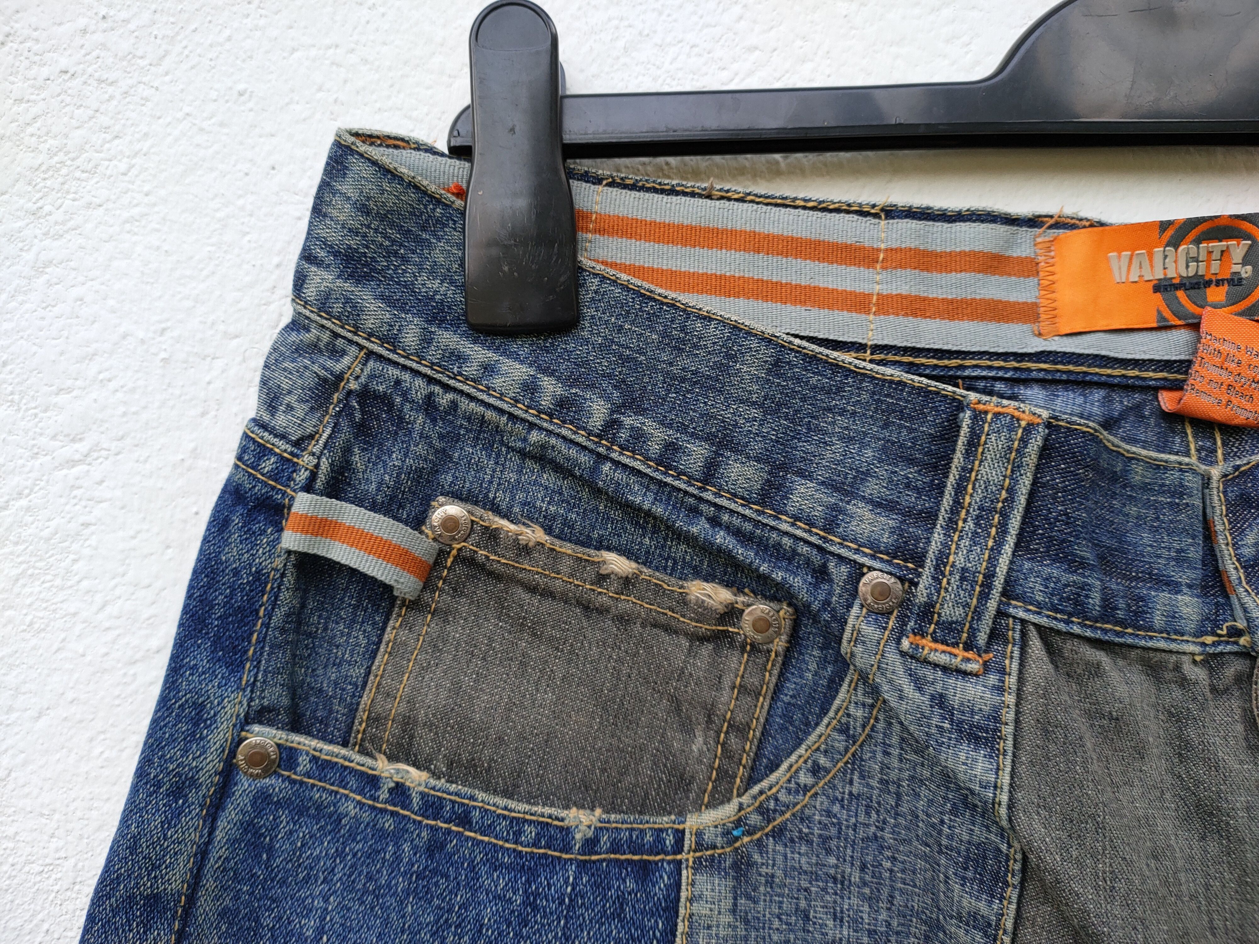 Japanese Brand 💥LAST CALL💥 Varcity Reconstructed Denim Size US 36 / EU 52 - 7 Thumbnail