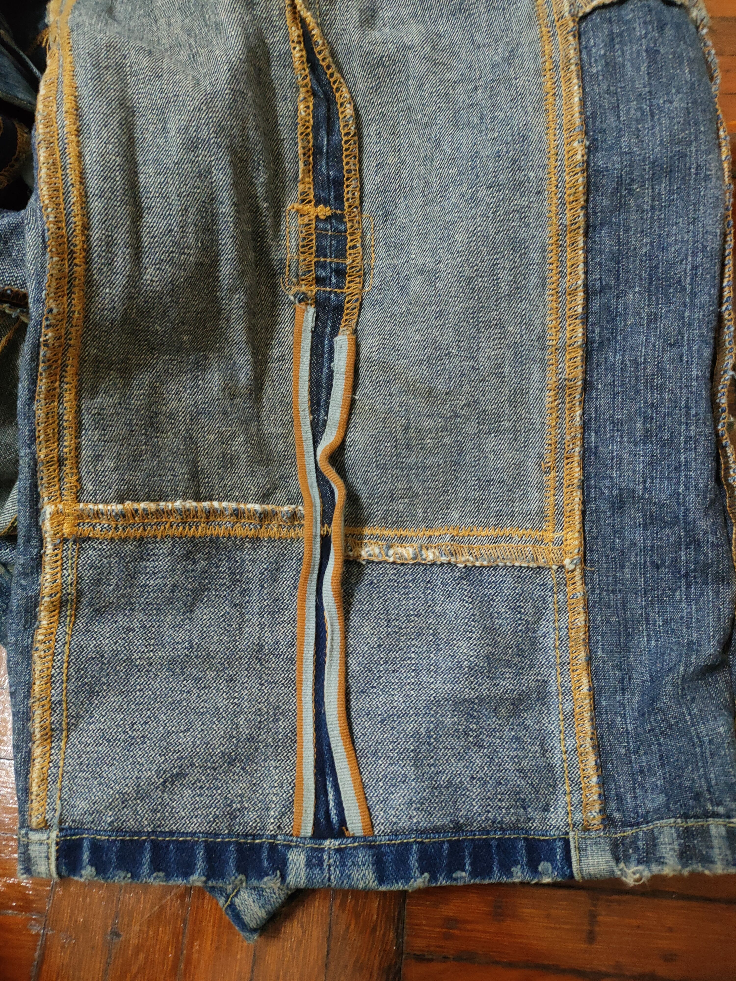 Japanese Brand 💥LAST CALL💥 Varcity Reconstructed Denim Size US 36 / EU 52 - 9 Thumbnail