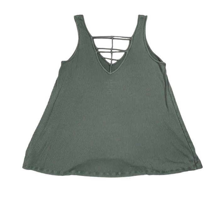 Vintage Torrid Super Soft Knits Tank Ribbed Strappy Olive Green Womens ...