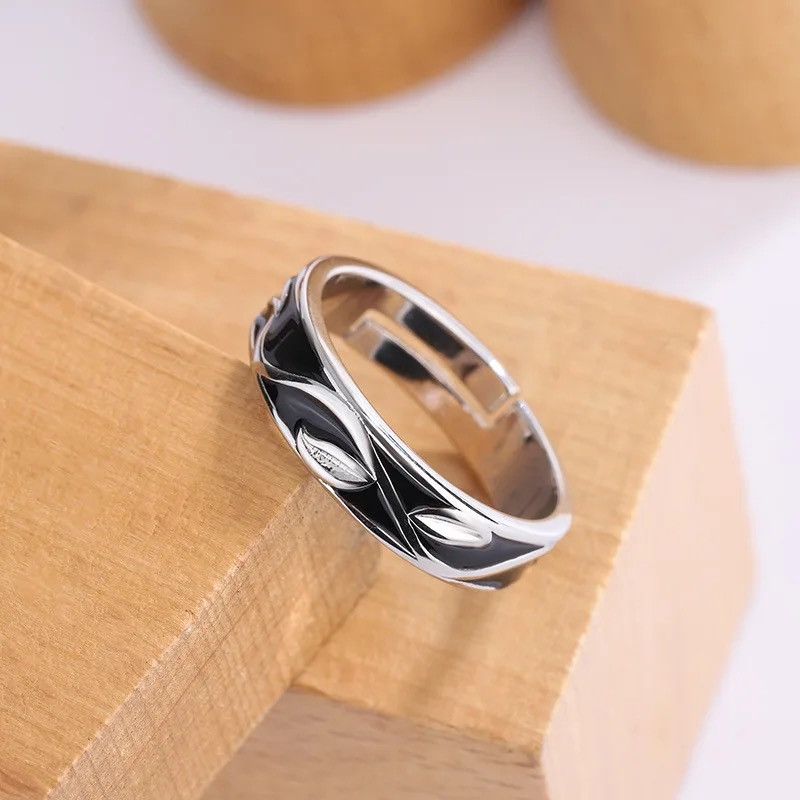Jewelry Retro Style Leaf Ring Size ONE SIZE - 3 Thumbnail