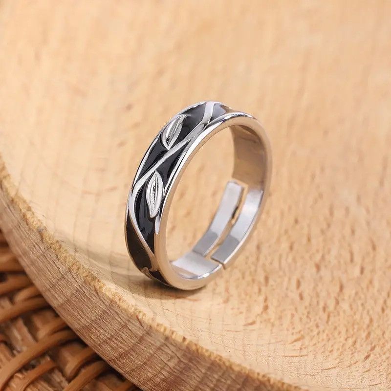 Jewelry Retro Style Leaf Ring Size ONE SIZE - 1 Thumbnail