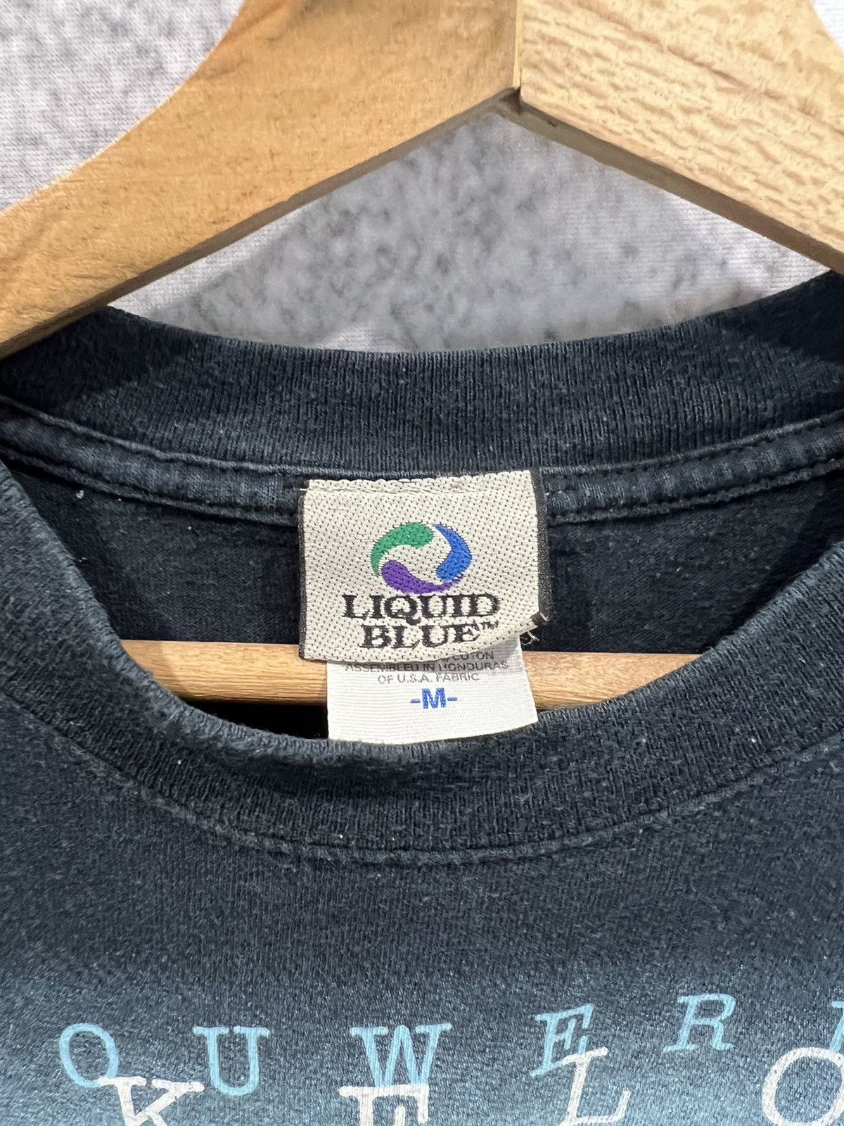Band Tees Vintage Liquid Blue Pink Floyd wish you were Here tshirt Size US M / EU 48-50 / 2 - 3 Thumbnail