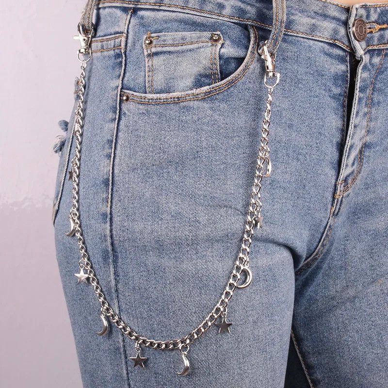 Jewelry Moon Star Pants Chain Waist Chain Size ONE SIZE - 1 Thumbnail