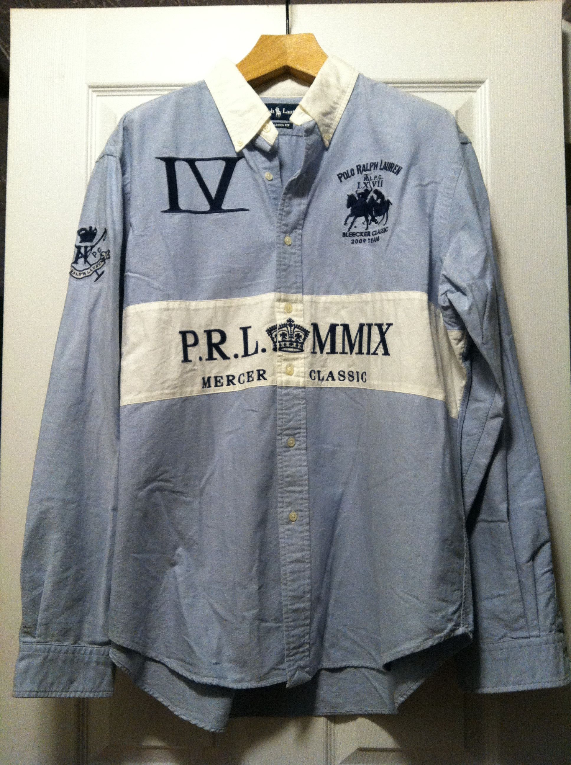 Polo Ralph Lauren POLO RALPH LAUREN MENS BLUE PRE-OWNED CASUAL SHIRT SIZE: XL Size US XL / EU 56 / 4 - 2 Thumbnail