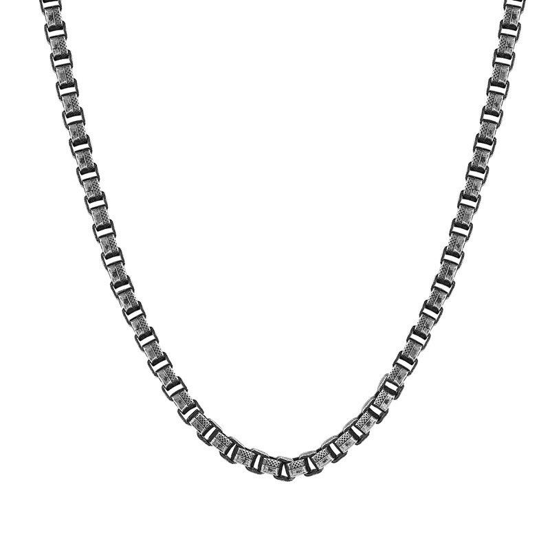 Jewelry Punk Retro Stainless Steel Long Necklace Size ONE SIZE - 4 Thumbnail