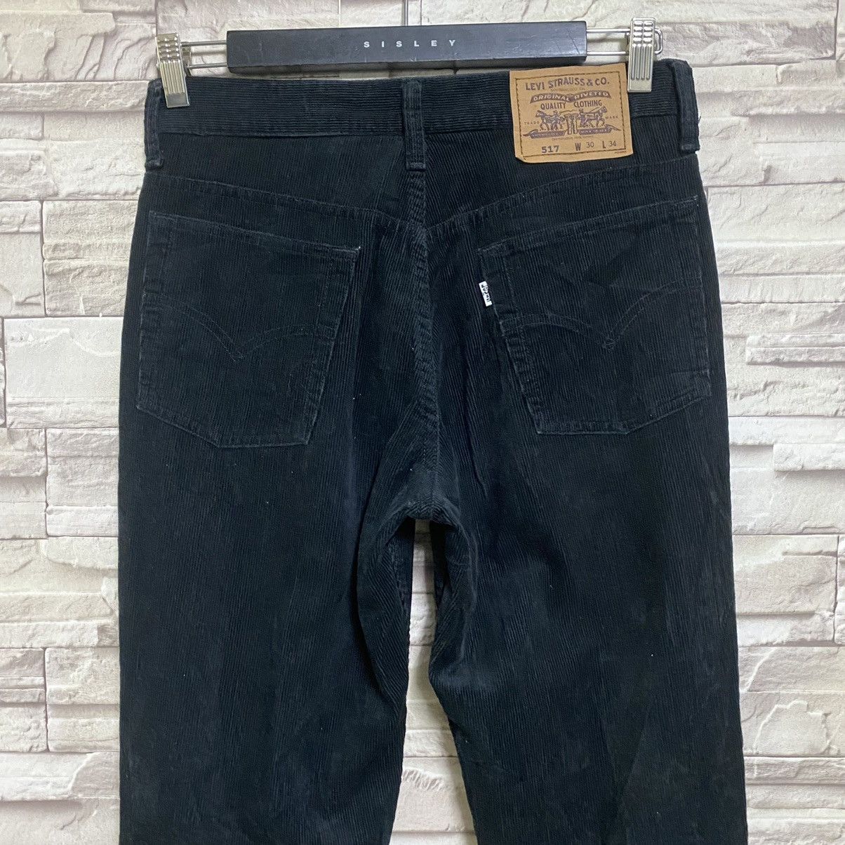 Levi's Vintage Levis 517 Black Corduroy Flare Jeans Size US 30 / EU 46 - 9 Thumbnail