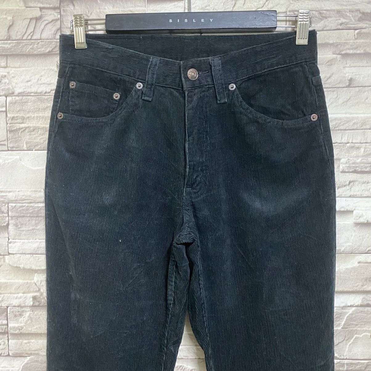 Levi's Vintage Levis 517 Black Corduroy Flare Jeans Size US 30 / EU 46 - 4 Thumbnail