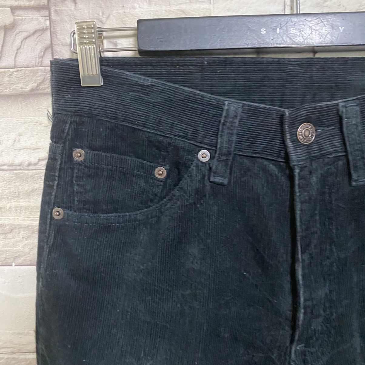 Levi's Vintage Levis 517 Black Corduroy Flare Jeans Size US 30 / EU 46 - 6 Thumbnail