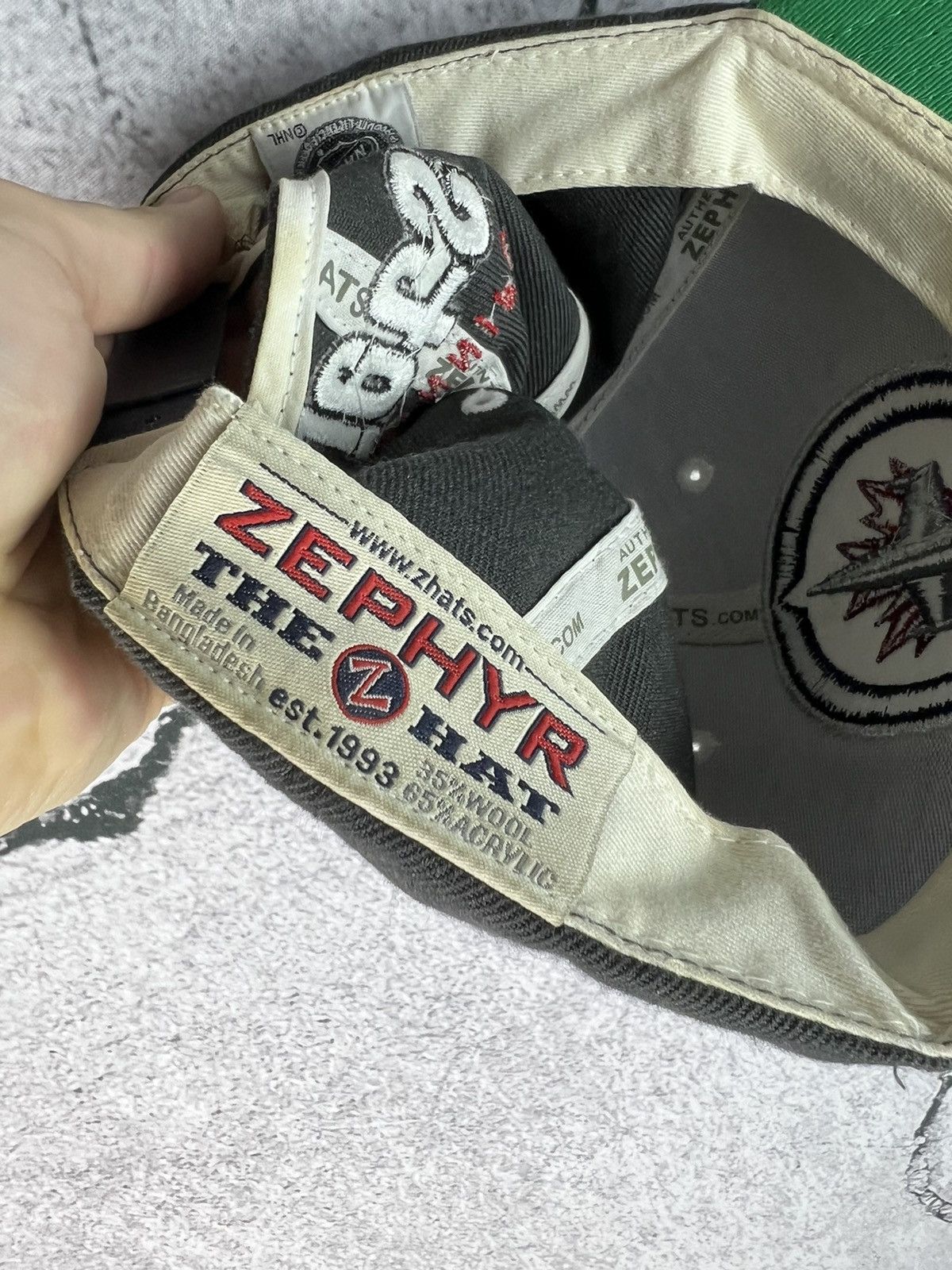 NHL × Vintage × Zephyr Vintage 90s NHL Winnipeg Jets Zephyr hat Size ONE SIZE - 5 Thumbnail