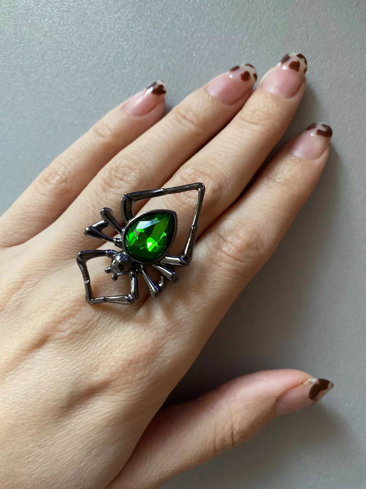 Jewelry × Vintage Hip Hop Punk Spider Insect Animal Ring Size ONE SIZE - 3 Thumbnail