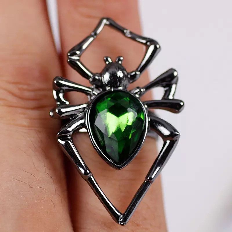 Jewelry × Vintage Hip Hop Punk Spider Insect Animal Ring Size ONE SIZE - 1 Thumbnail