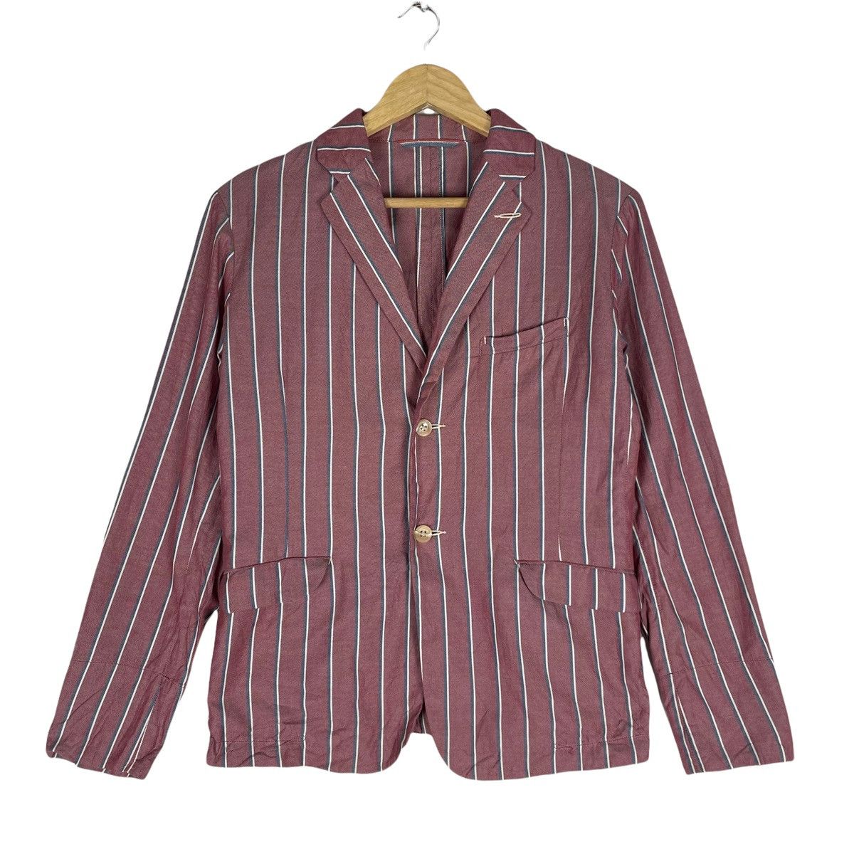 45rpm × Japanese Brand ⚡️45RPM Striped Blazer Size 42S - 2 Thumbnail