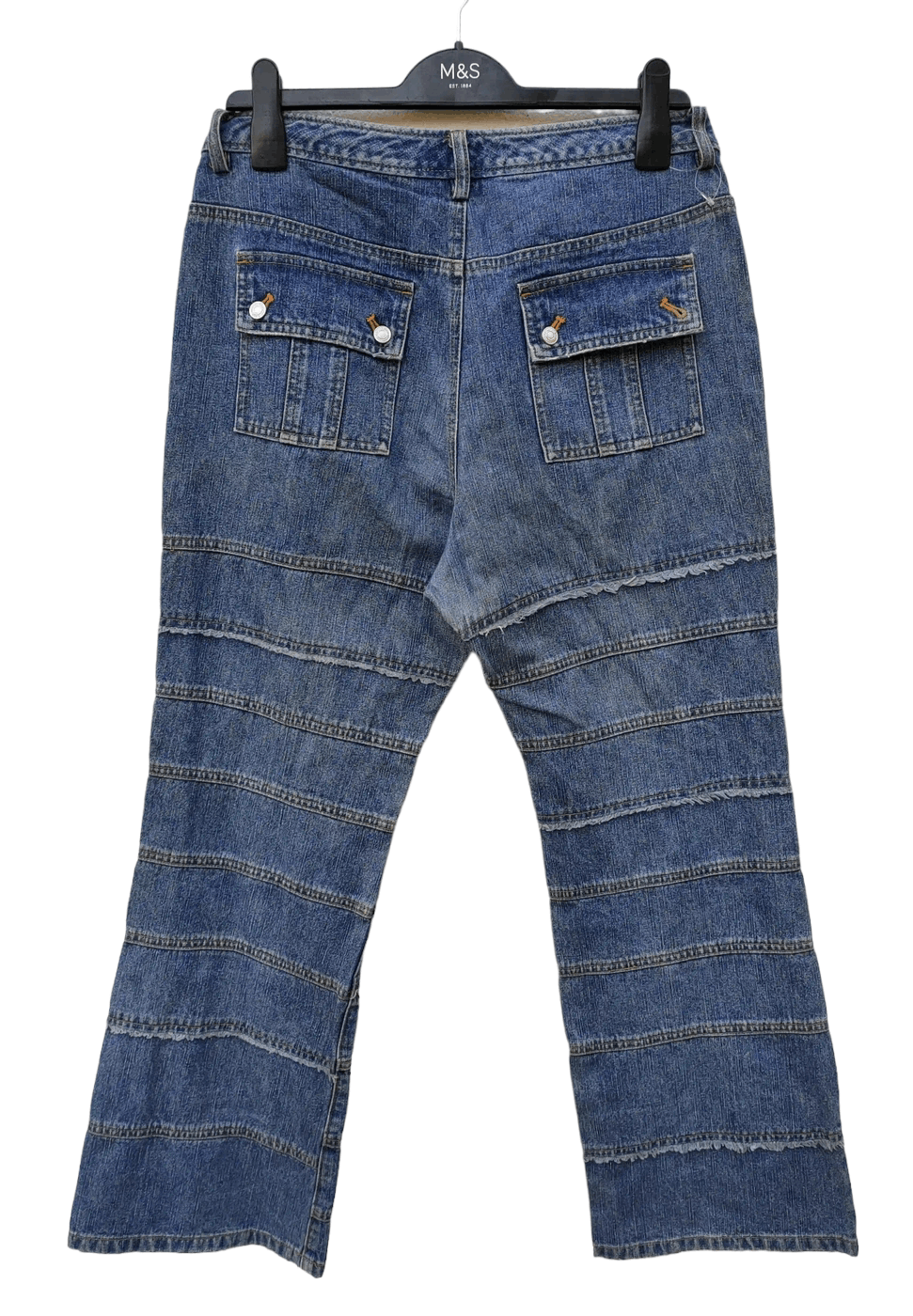 Japanese Brand ❎ Smile Land Reconstructed Denim Size US 30 / EU 46 - 2 Thumbnail