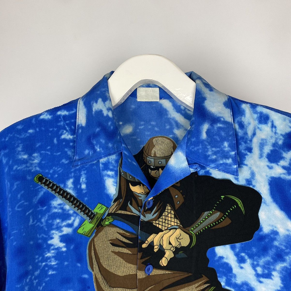 Anime Y2K Vintage Japanese Graphic Ninja AOP Short Sleeve Shirt Size US M / EU 48-50 / 2 - 3 Thumbnail