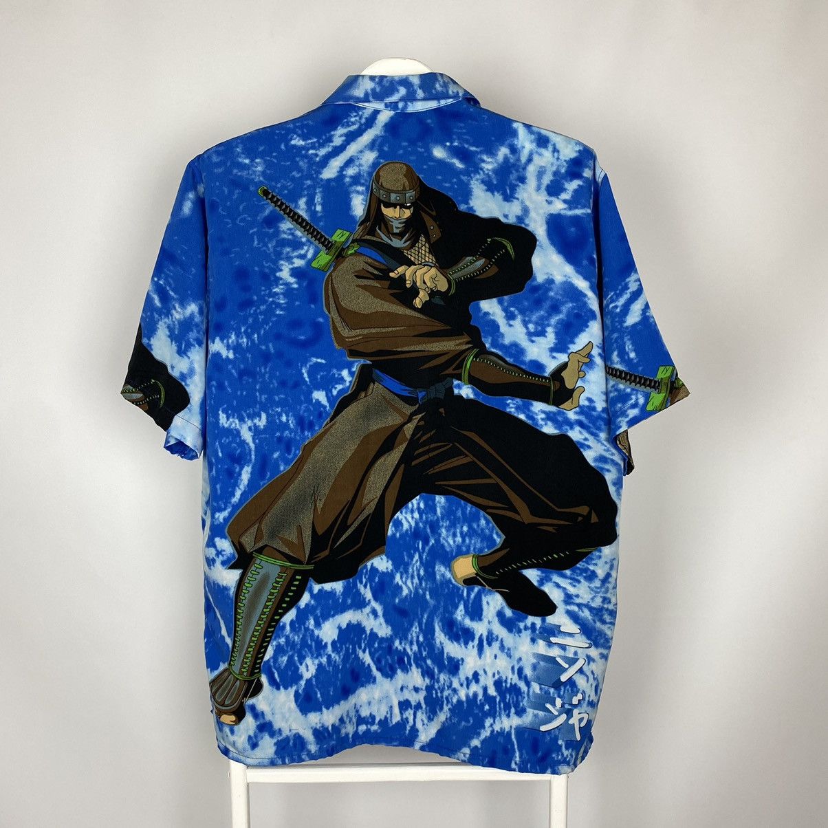 Anime Y2K Vintage Japanese Graphic Ninja AOP Short Sleeve Shirt Size US M / EU 48-50 / 2 - 5 Thumbnail