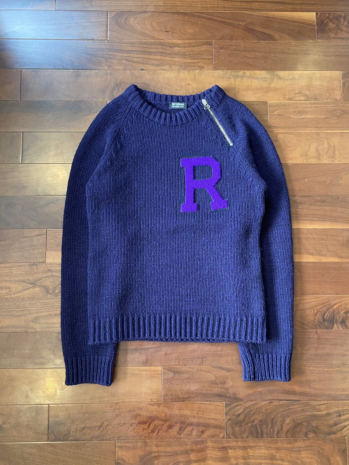 トップス Archive RAF SIMONS Patch Knit Sweater Raf Simons Patch Sweater | Grailed
