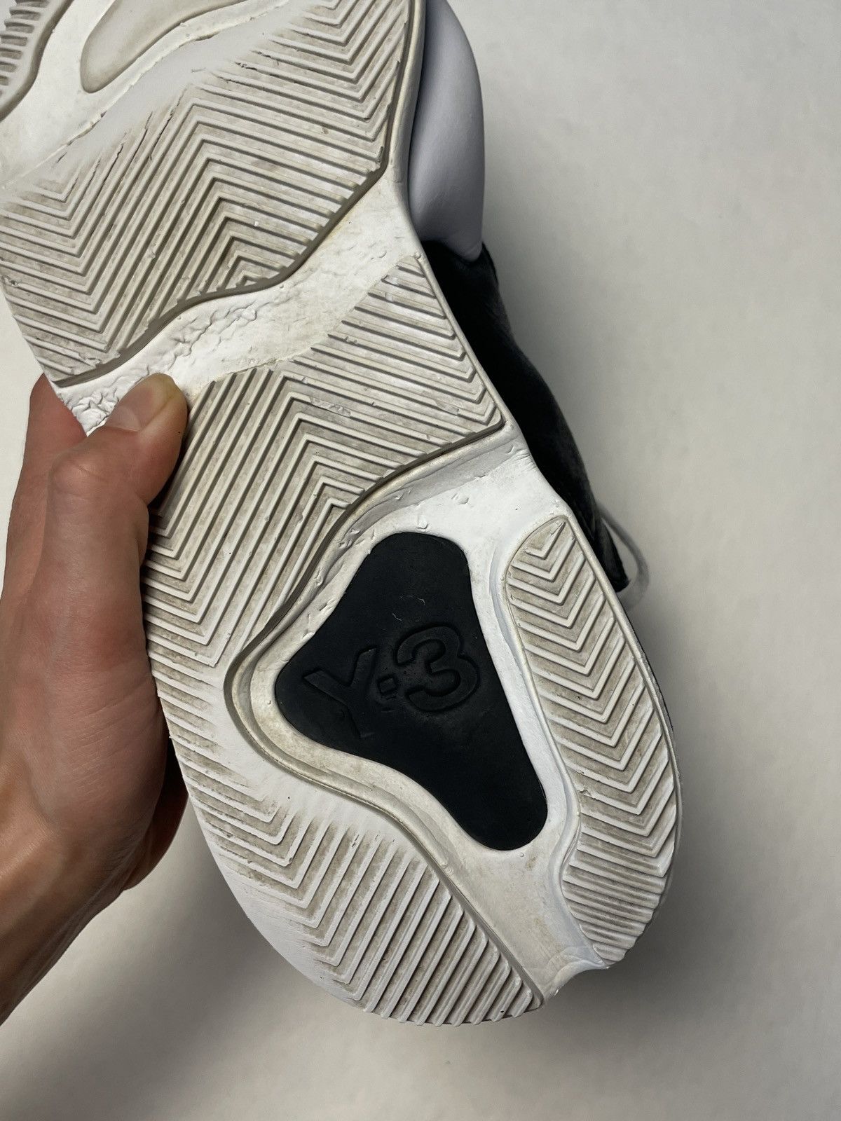 Adidas Y-3 Kaiwa Leather Black White Size US 10.5 / EU 43-44 - 9 Thumbnail