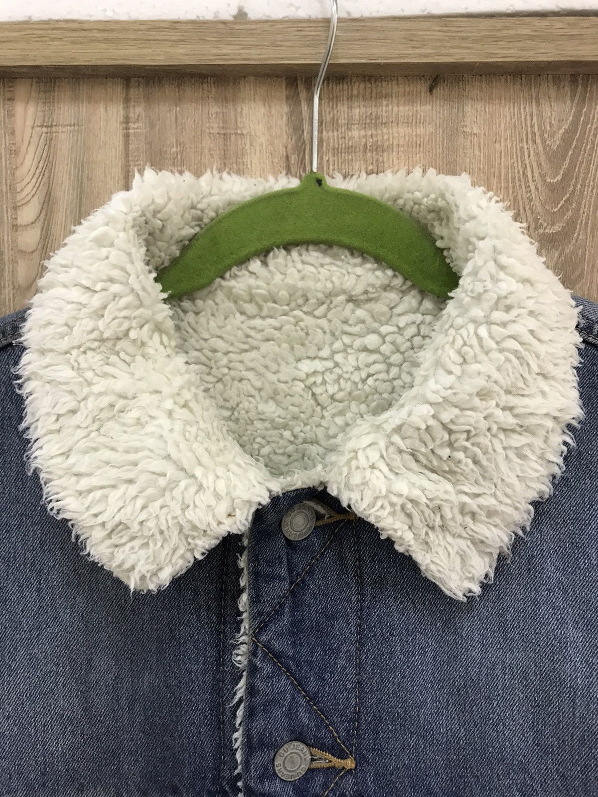 GU GU Denim Sherpa Jacket Size US L / EU 52-54 / 3 - 8 Thumbnail