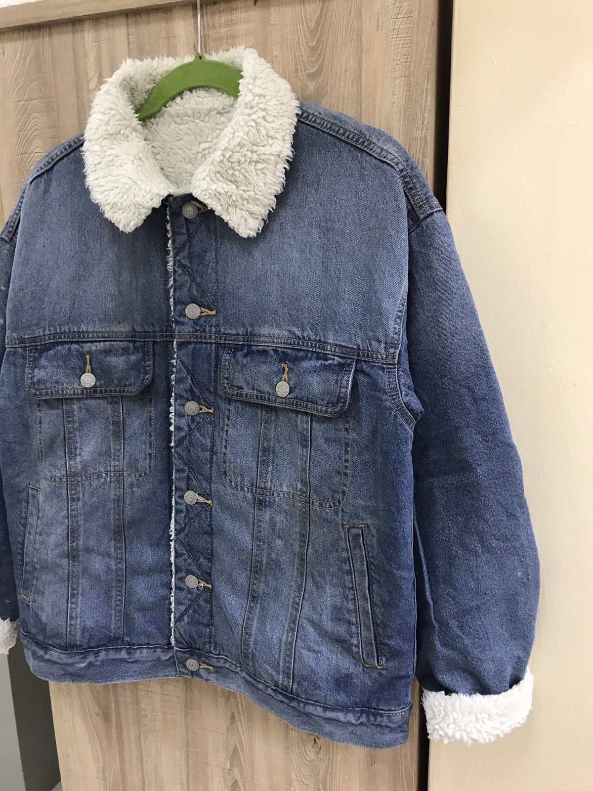 GU GU Denim Sherpa Jacket Size US L / EU 52-54 / 3 - 3 Thumbnail