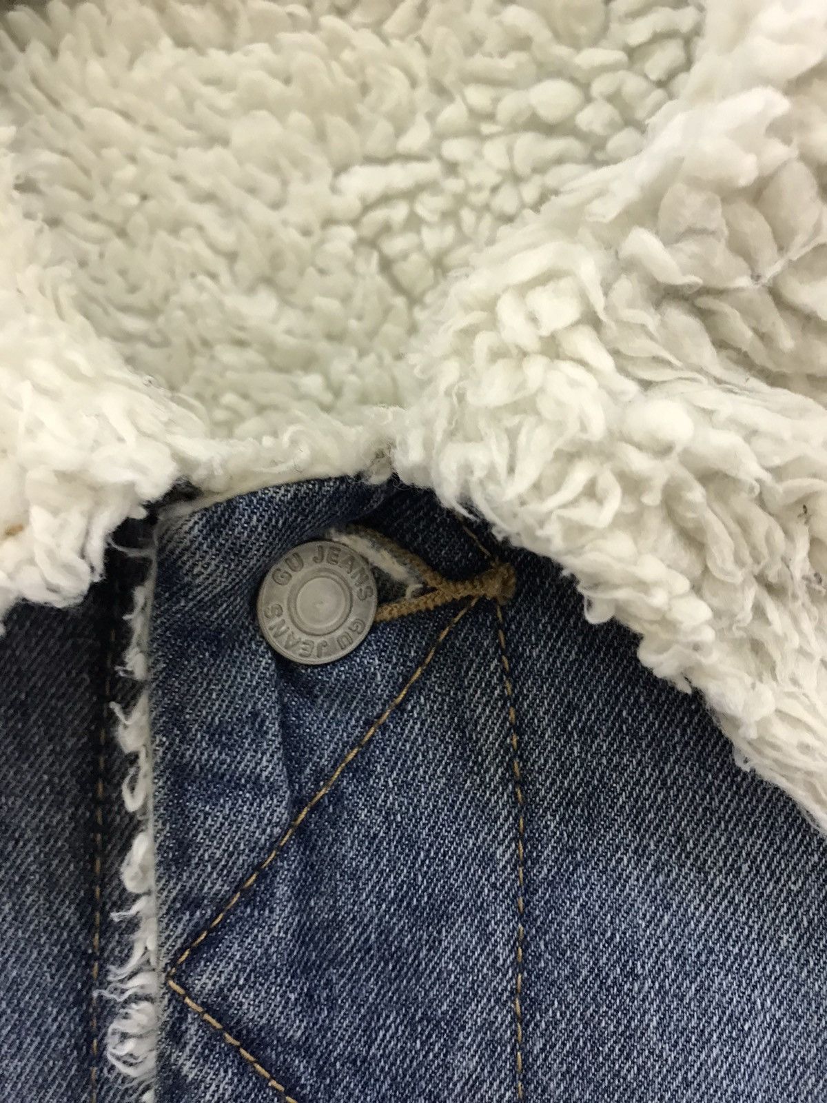 GU GU Denim Sherpa Jacket Size US L / EU 52-54 / 3 - 7 Thumbnail
