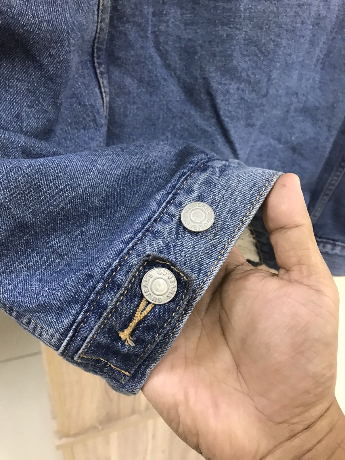 GU GU Denim Sherpa Jacket Size US L / EU 52-54 / 3 - 17 Thumbnail