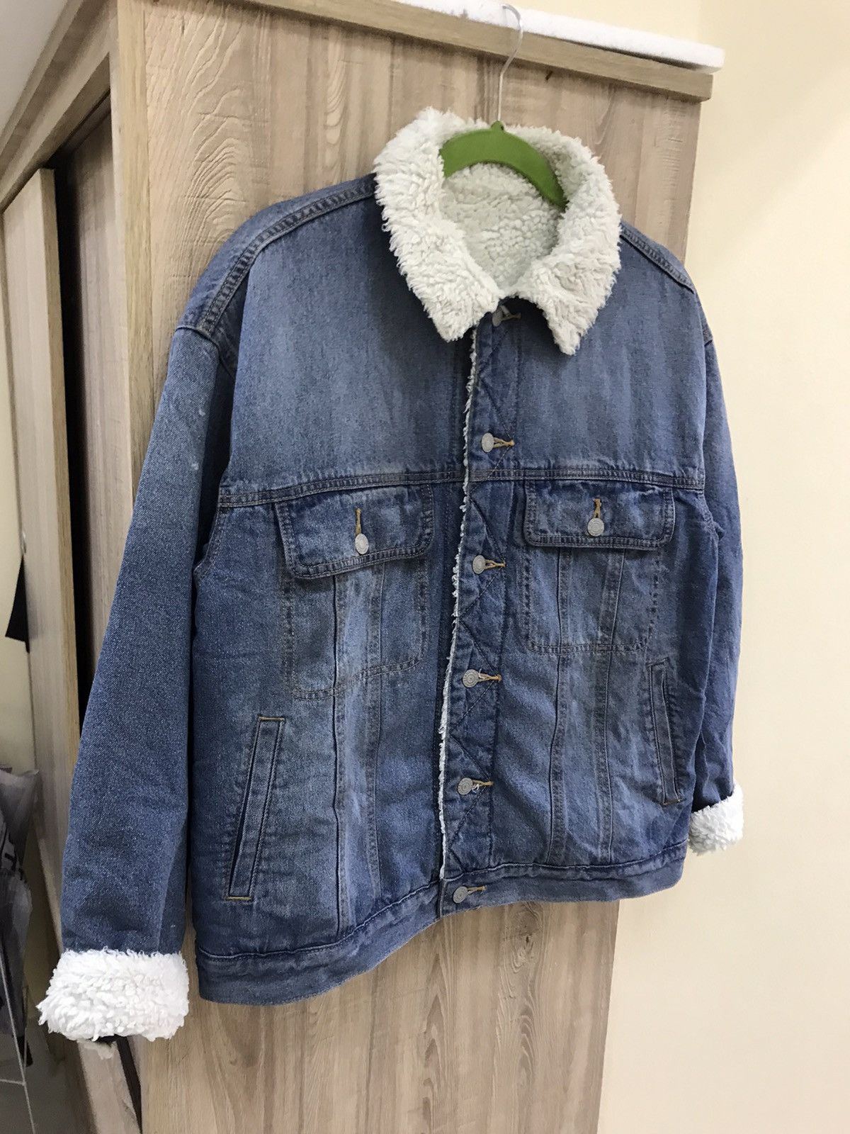 GU GU Denim Sherpa Jacket Size US L / EU 52-54 / 3 - 4 Thumbnail