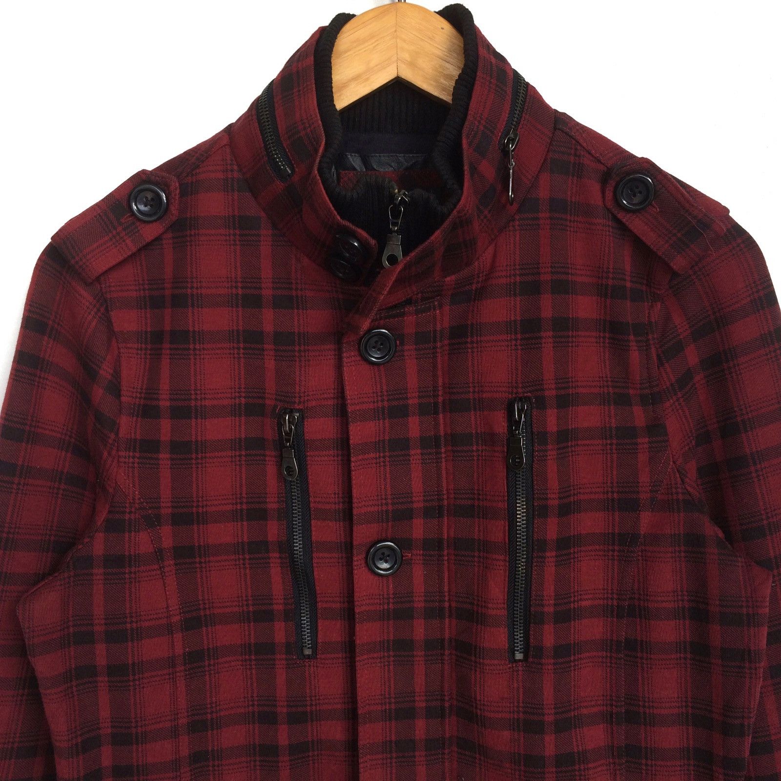 Japanese Brand × Seditionaries Japan Branded Urban Collection Plaid Punkers Anarchy Jacket Size US M / EU 48-50 / 2 - 2 Thumbnail