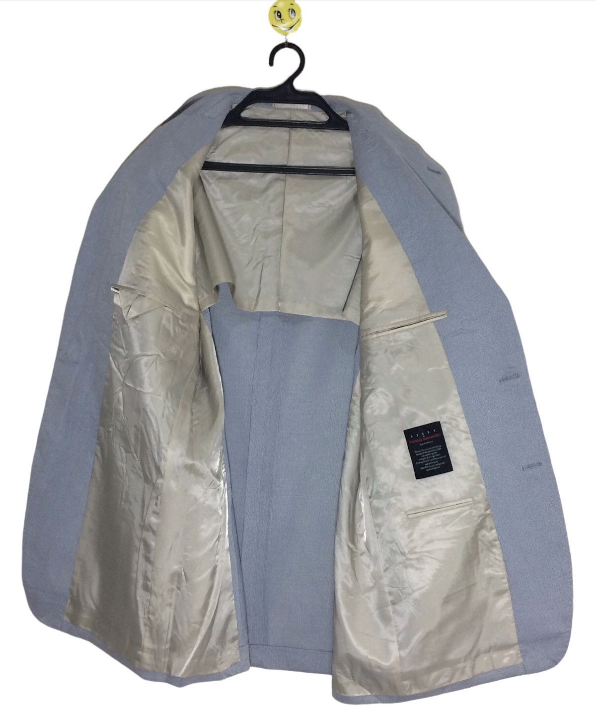 Kansai Yamamoto Vtg SISSY by Kansai Coat Blazer Hickory Overcoat Sweater Size 44R - 4 Thumbnail