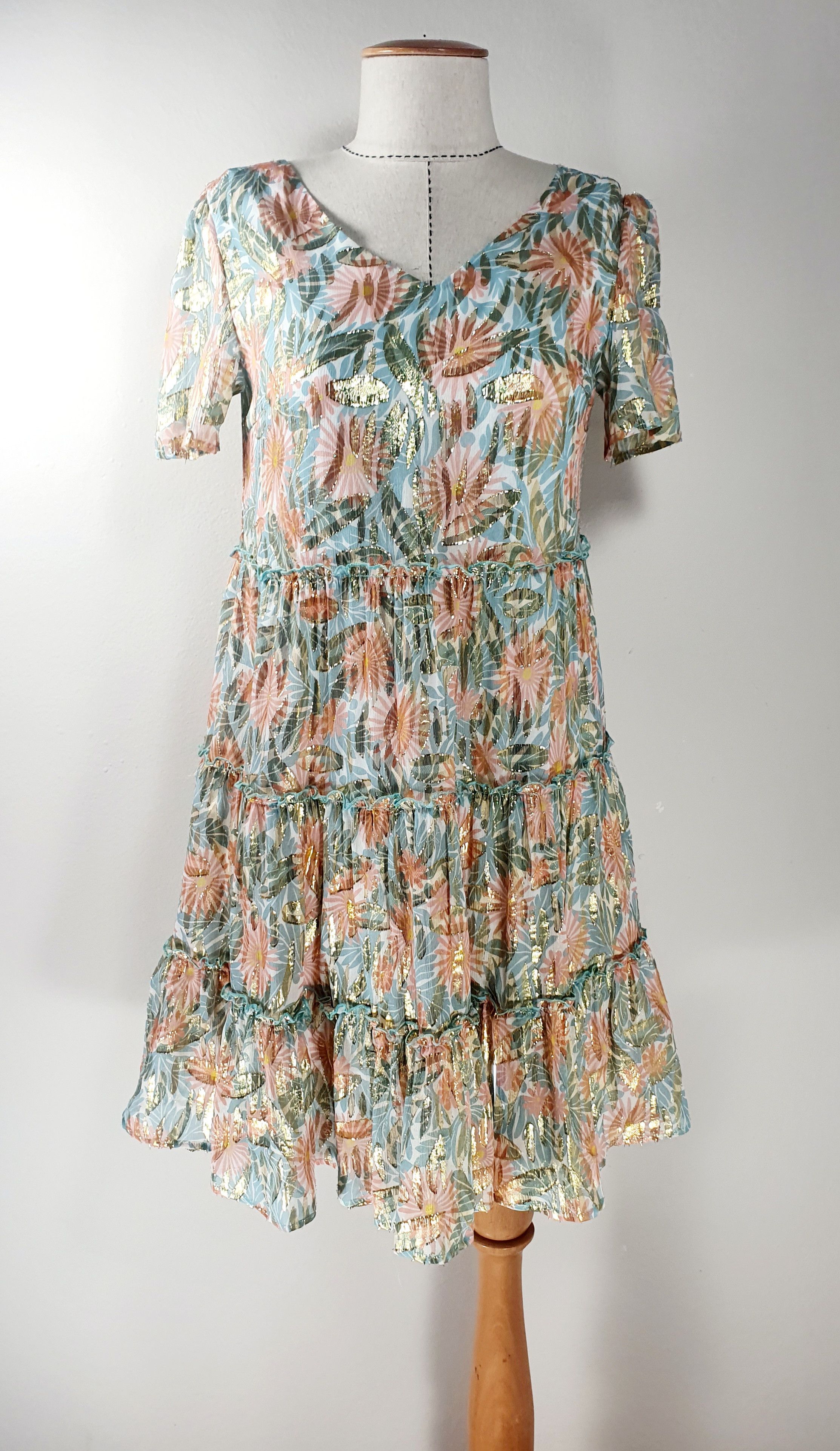 Sezane Laureline Silk Dress Grailed